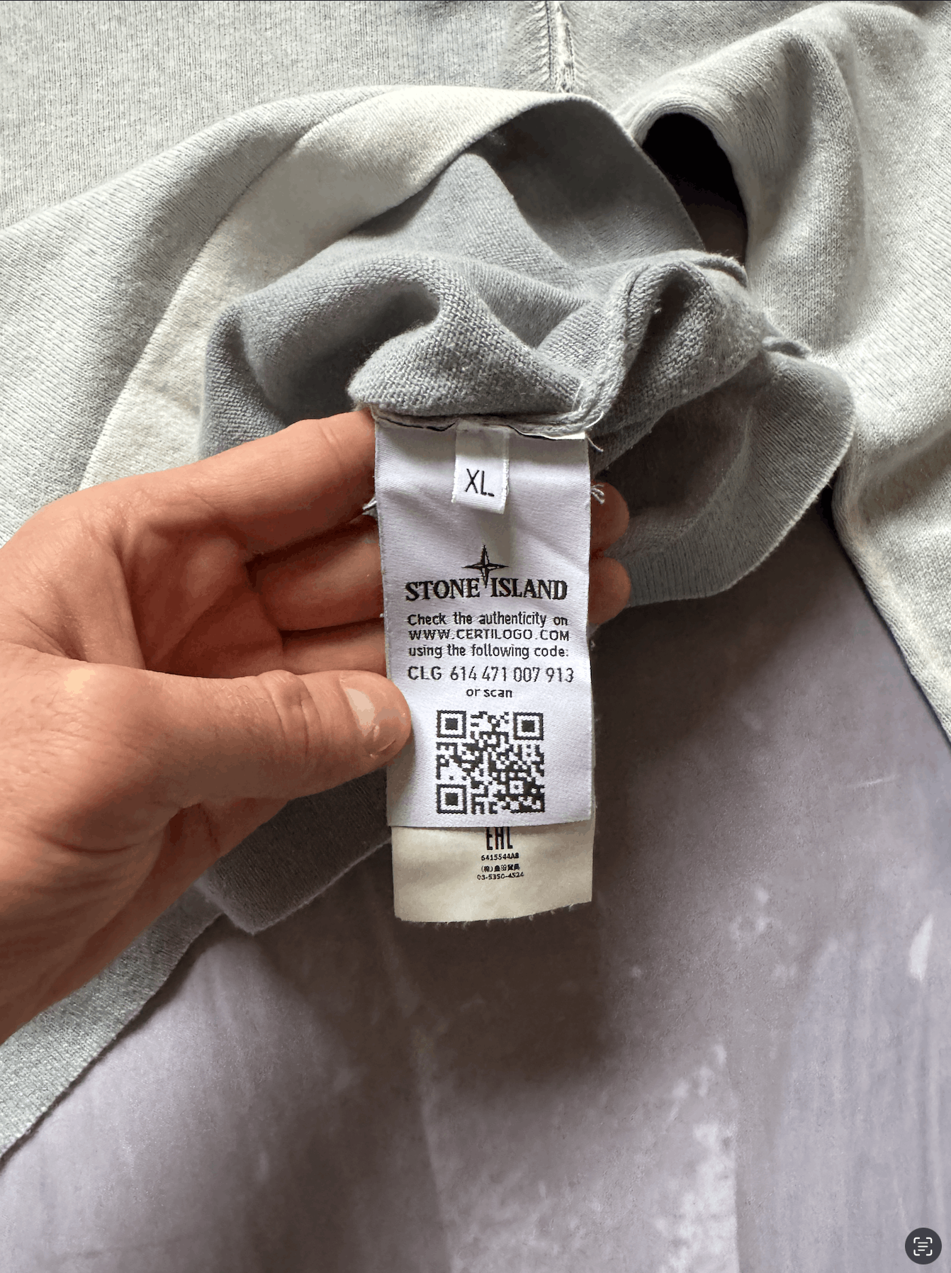 Stone Island Stone Island SS16 Sweatshirt Hand Sprayed Dust Treatment XL Size US XL / EU 56 / 4 - 5 Thumbnail