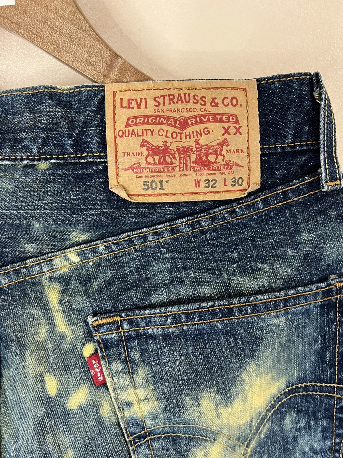 Levi's Vintage Levi's Custom Painted Jeans/Denim Size US 33 - 3 Thumbnail