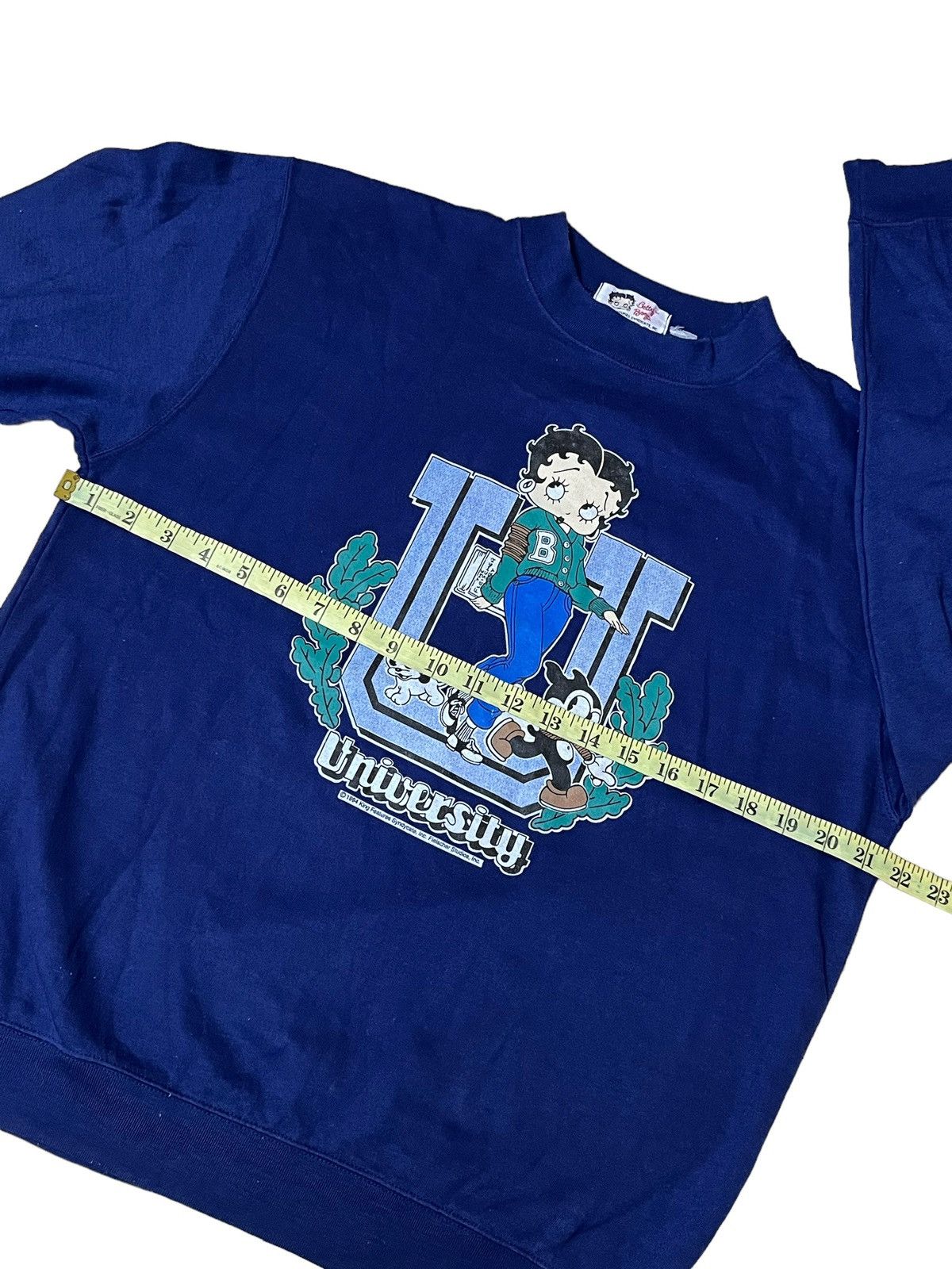 Cartoon Network VINTAGE 90s BETTY BOOP UNIVERSITY 1995 PULLOVER SWEATSHIRT Size US L / EU 52-54 / 3 - 7 Thumbnail