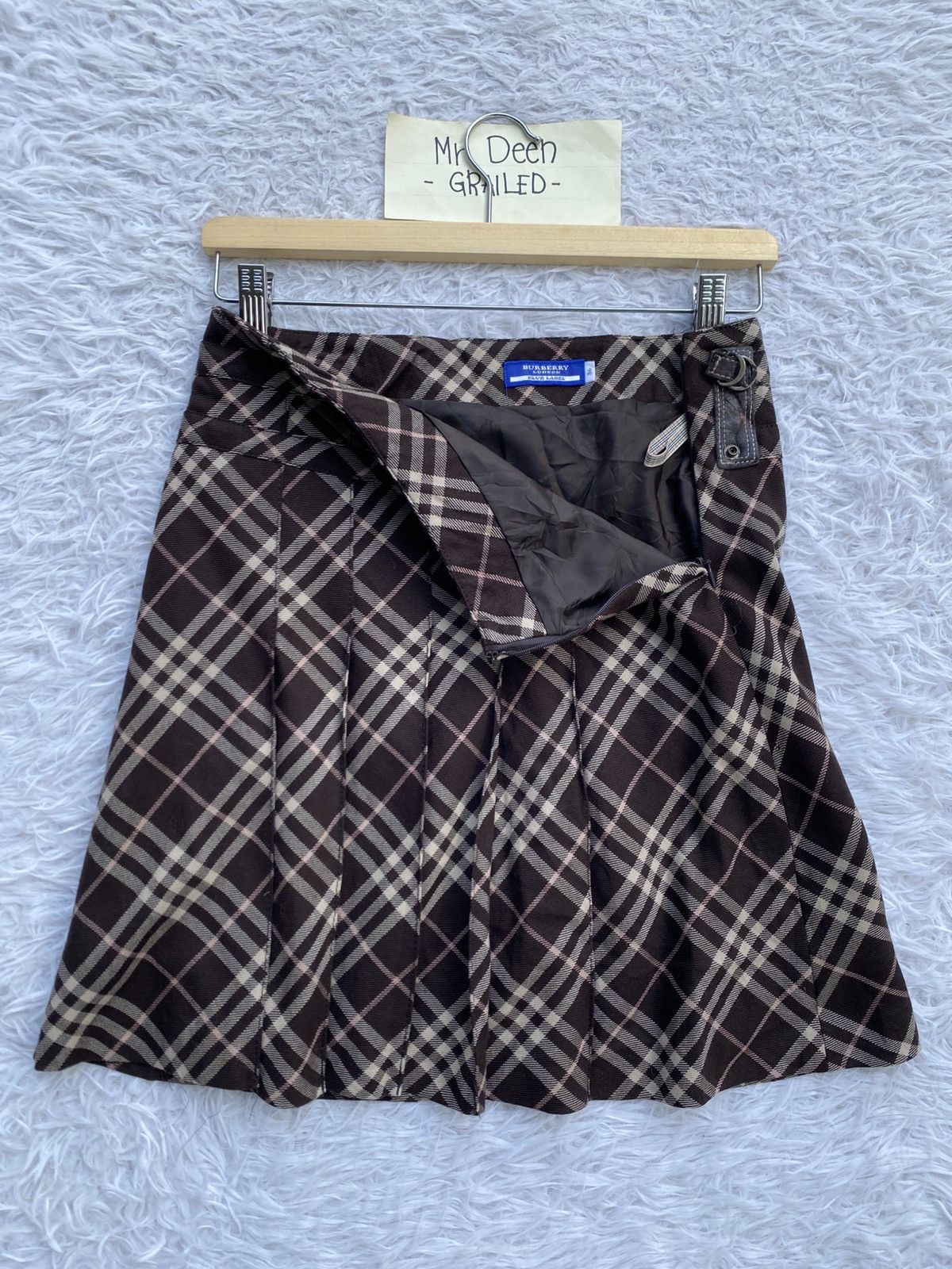 Burberry Rare Vintage Burberry Checkered Mini Skirt Size 28" / US 6 / IT 42 - 5 Thumbnail