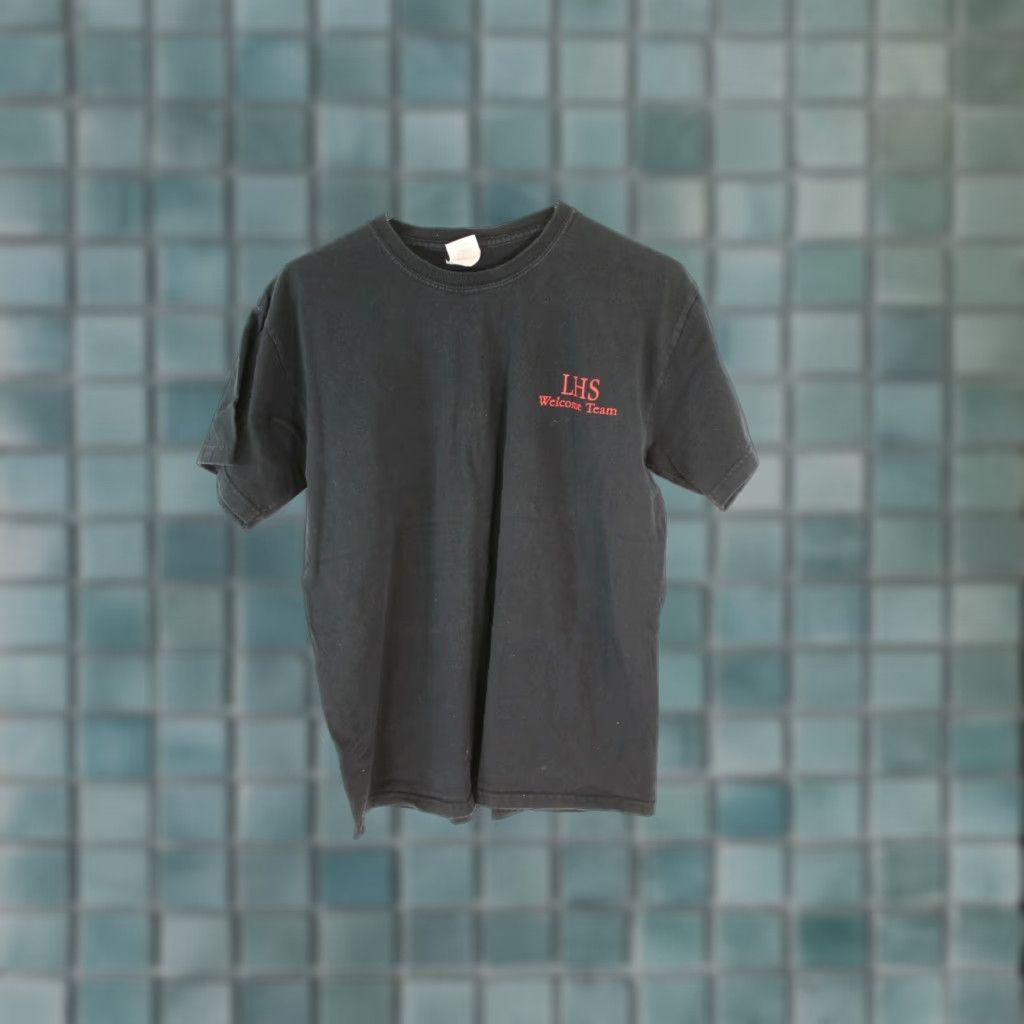 Gildan VINTAGE Gildan Ultra Cotton Graphic Tee Black Medium 90s Mens Size US M / EU 48-50 / 2 - 1 Thumbnail