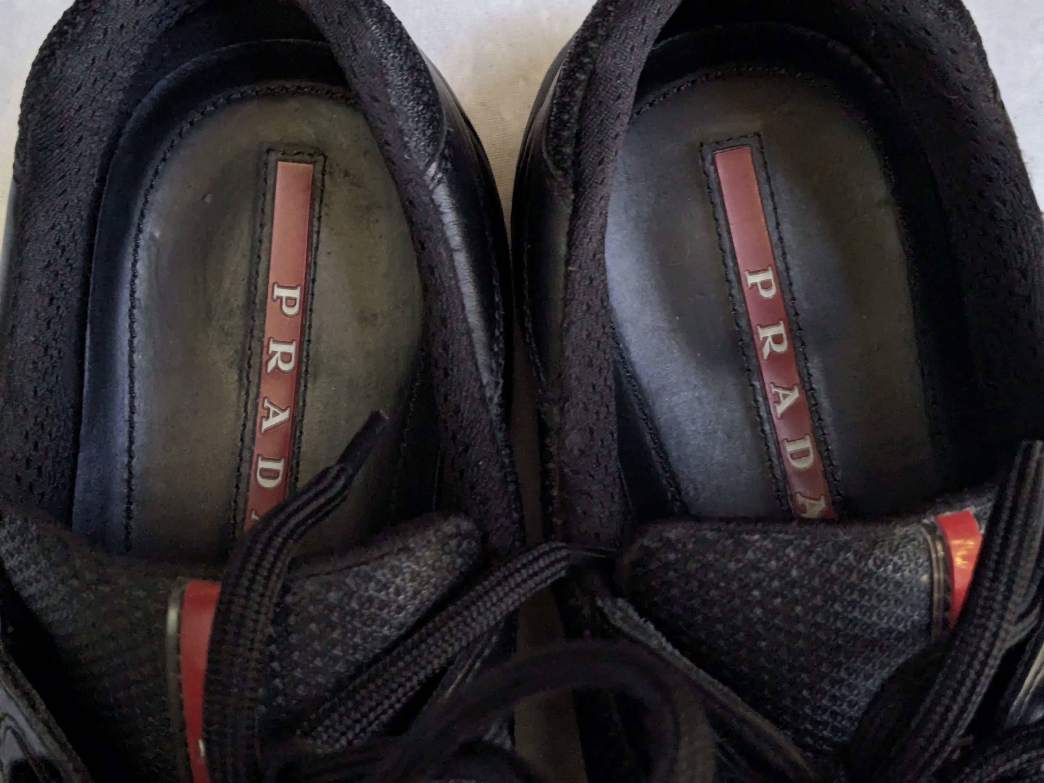 Prada Prada America's Cup Sneakers Black Red 11 Low Tops Leather Size US 11 / EU 44 - 8 Thumbnail