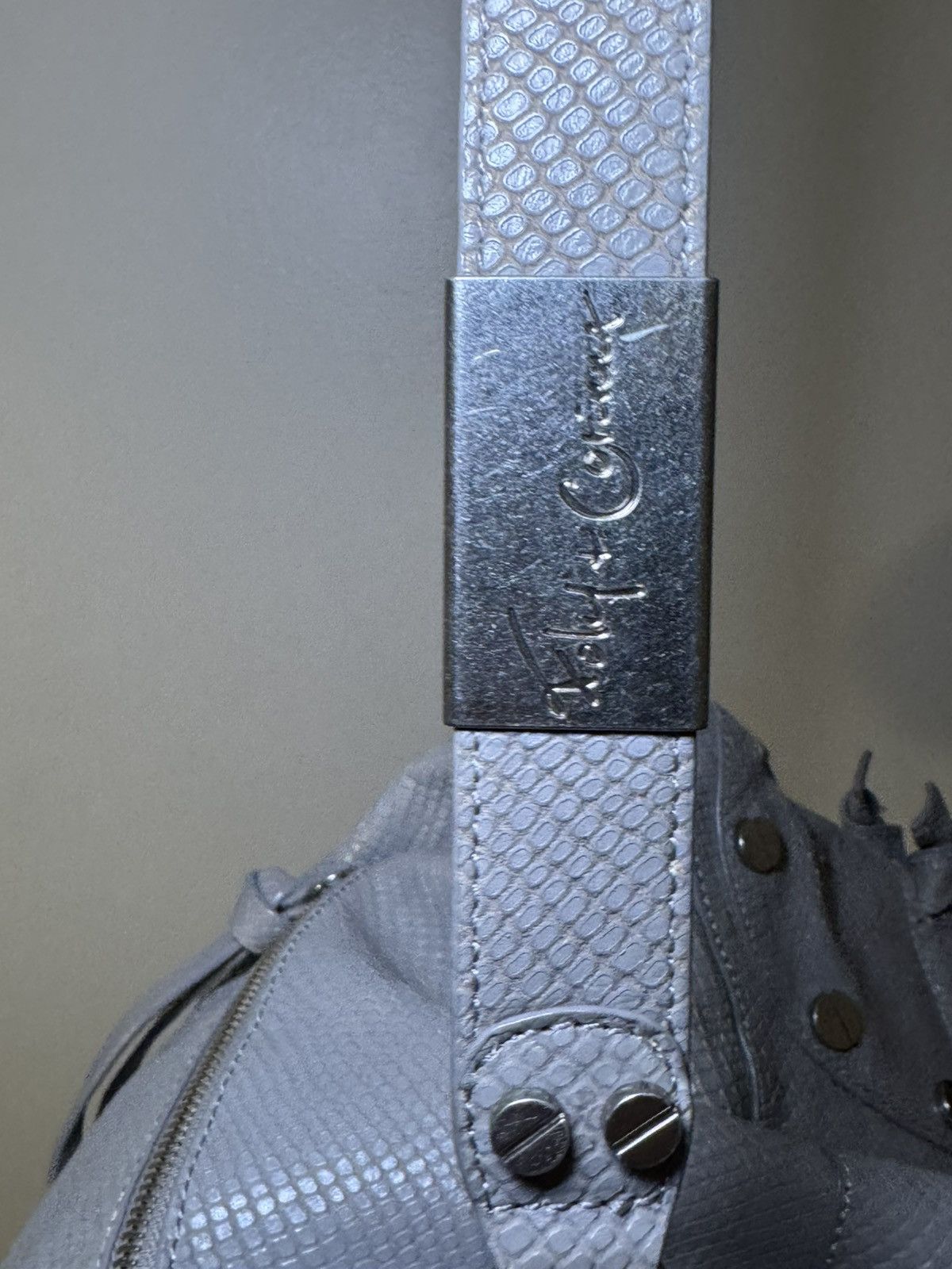Other Vintage Foley & Corinna Grey Python Leather Bag Y2K Size ONE SIZE - 11 Thumbnail