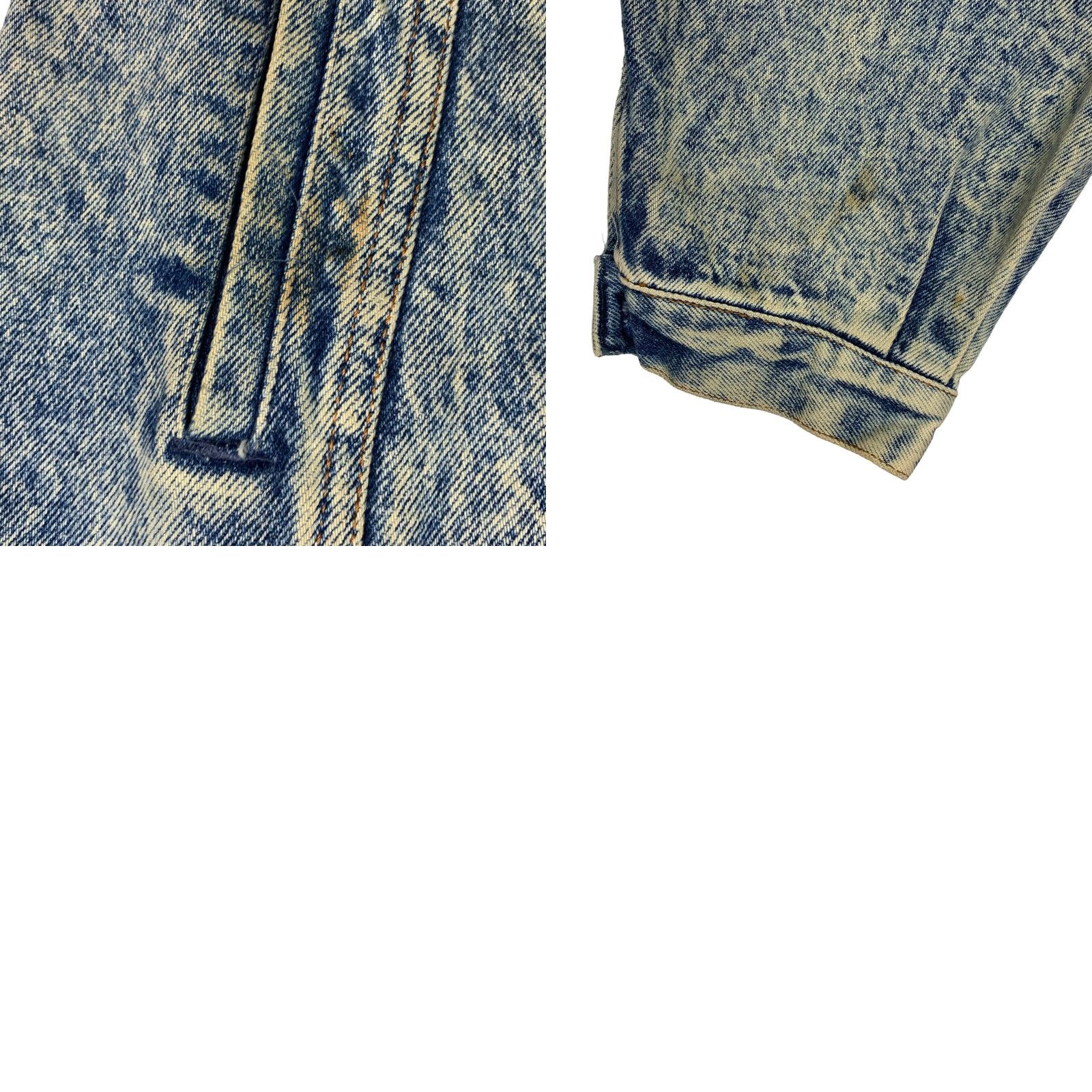 Gap VINTAGE Gap Denim Trucker Jacket Acid Wash Blue XL Men Jacket Size US XL / EU 56 / 4 - 8 Thumbnail