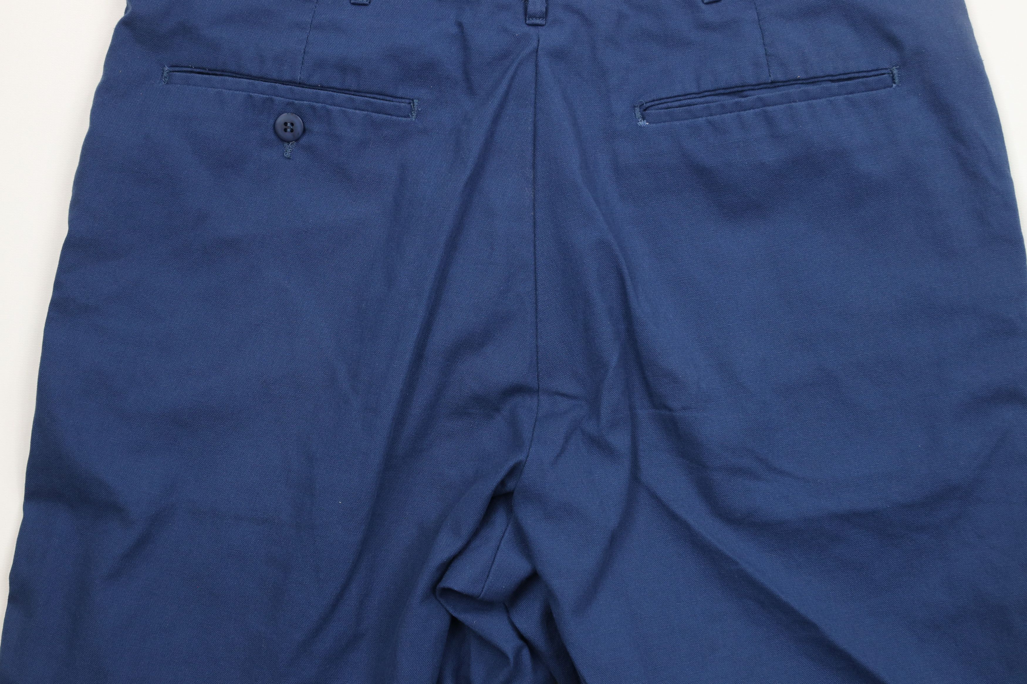Vintage Vintage 60s 70s Streetwear Above Knee Chino Shorts Blue USA Size US 34 / EU 50 - 9 Thumbnail
