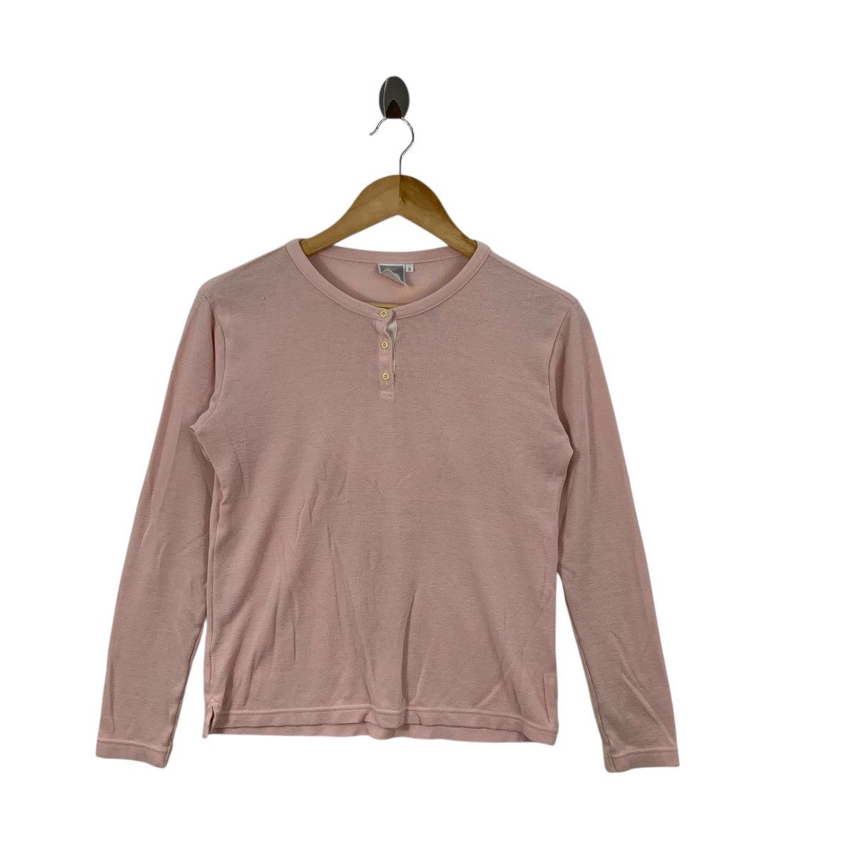 The North Face Vintage THE NORTH FACE Waffle Henley Peach Tee Shirt Top Size S / US 4 / IT 40 - 4 Thumbnail