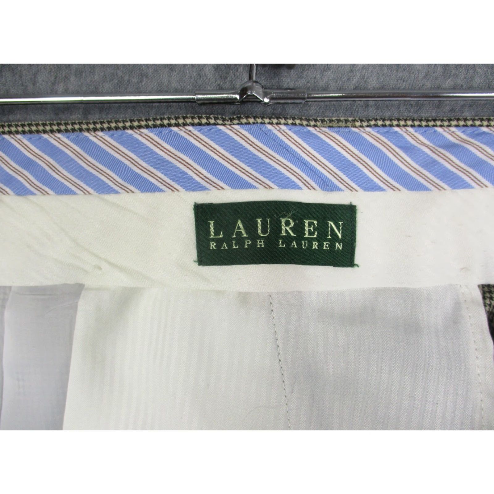 Ralph Lauren Lauren Ralph Lauren Pants Mens 38x30 Brown Houndstooth Pleated Cuffed Dress Size US 38 / EU 54 - 4 Thumbnail