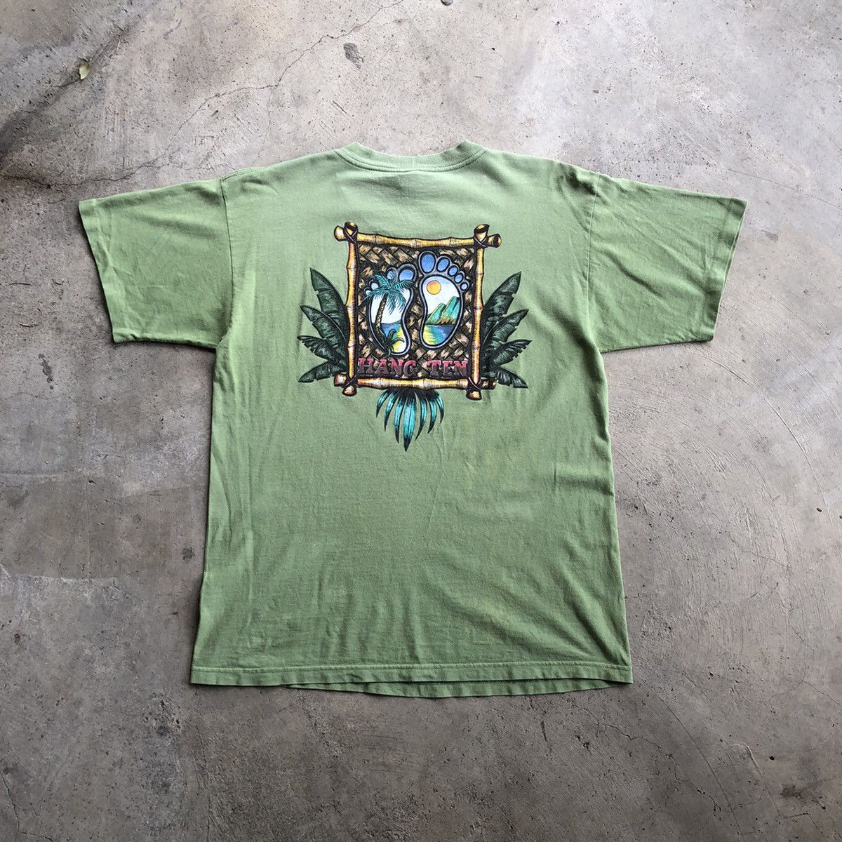 HANG TEN Nice Hawaiian Printed T-Shirt