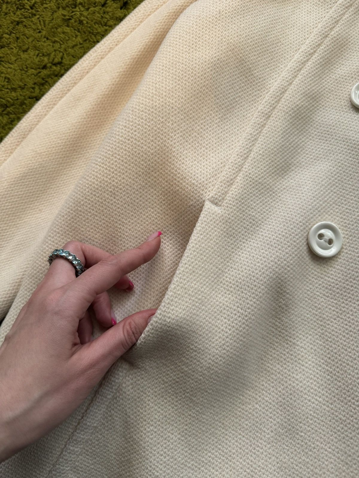 Designer × Max Mara × Weekend Max Mara Max Mara beige wool coat jacket Size M / US 6-8 / IT 42-44 - 3 Thumbnail