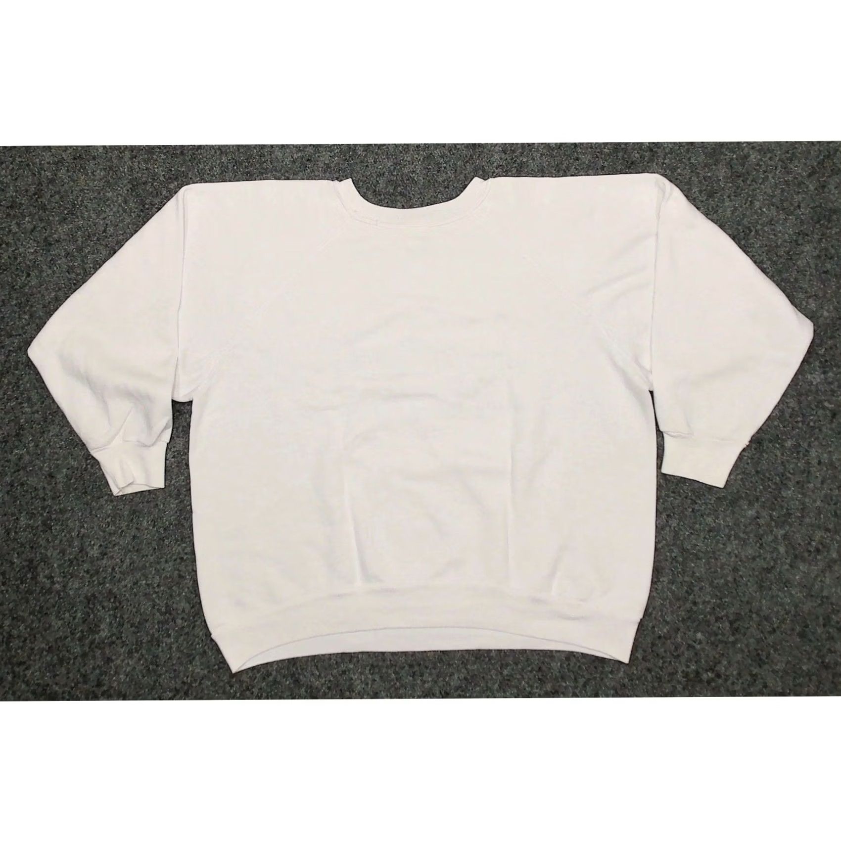 Vintage VINTAGE Discus Athletic 80s Sweatshirt White Womens XL Boxy Slouchy Batwing Raglan Crew Neck Pullover Horse Graphic Size XL / US 12-14 / IT 48-50 - 4 Thumbnail
