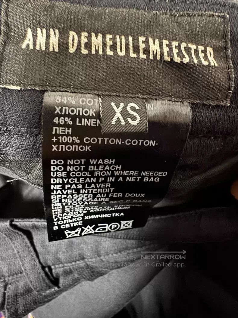 Ann Demeulemeester Ann Demeulemeester size XS Dark avant-garde vintage pants Size US 27 - 3 Thumbnail