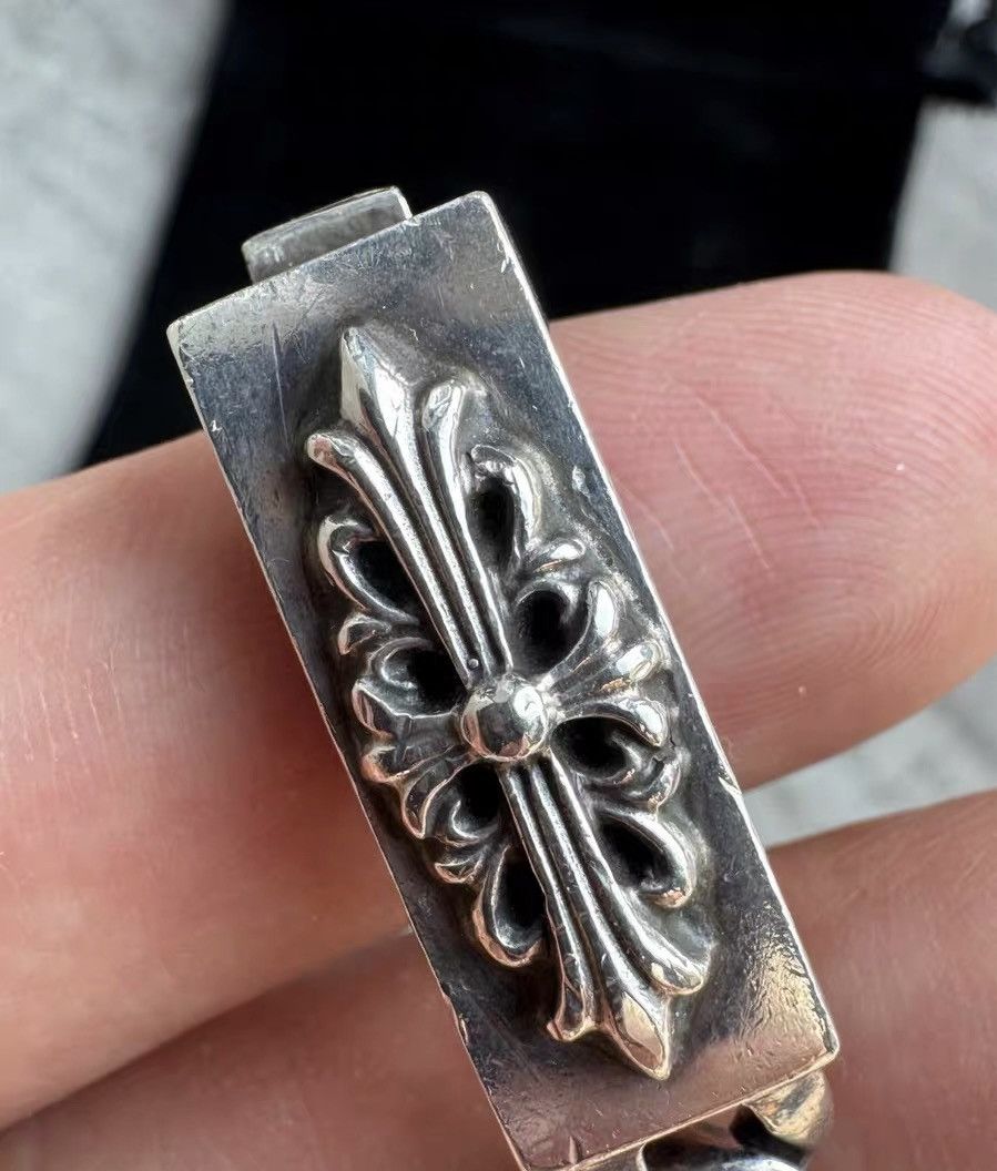Chrome Hearts Chrome Hearts Narrow Cross ID Cuban Bracelet Size ONE SIZE - 5 Thumbnail