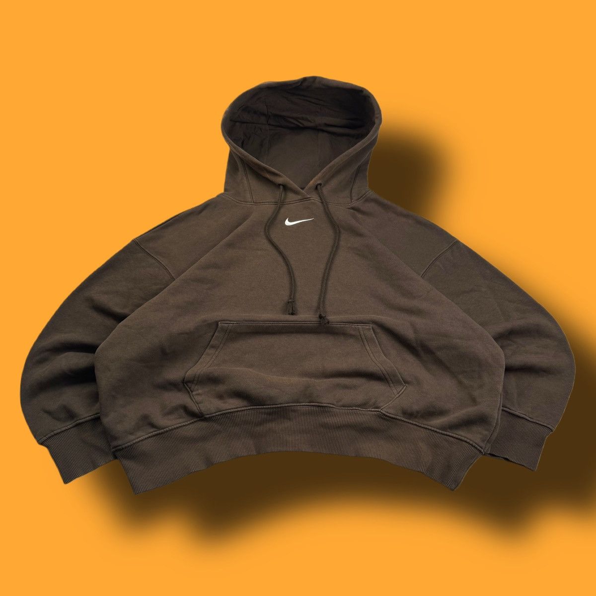 Nike × Vintage NIKE VINTAGE CENTER LOGO OVERSIZE BOXY HOODIE Size US S / EU 44-46 / 1 - 1 Thumbnail
