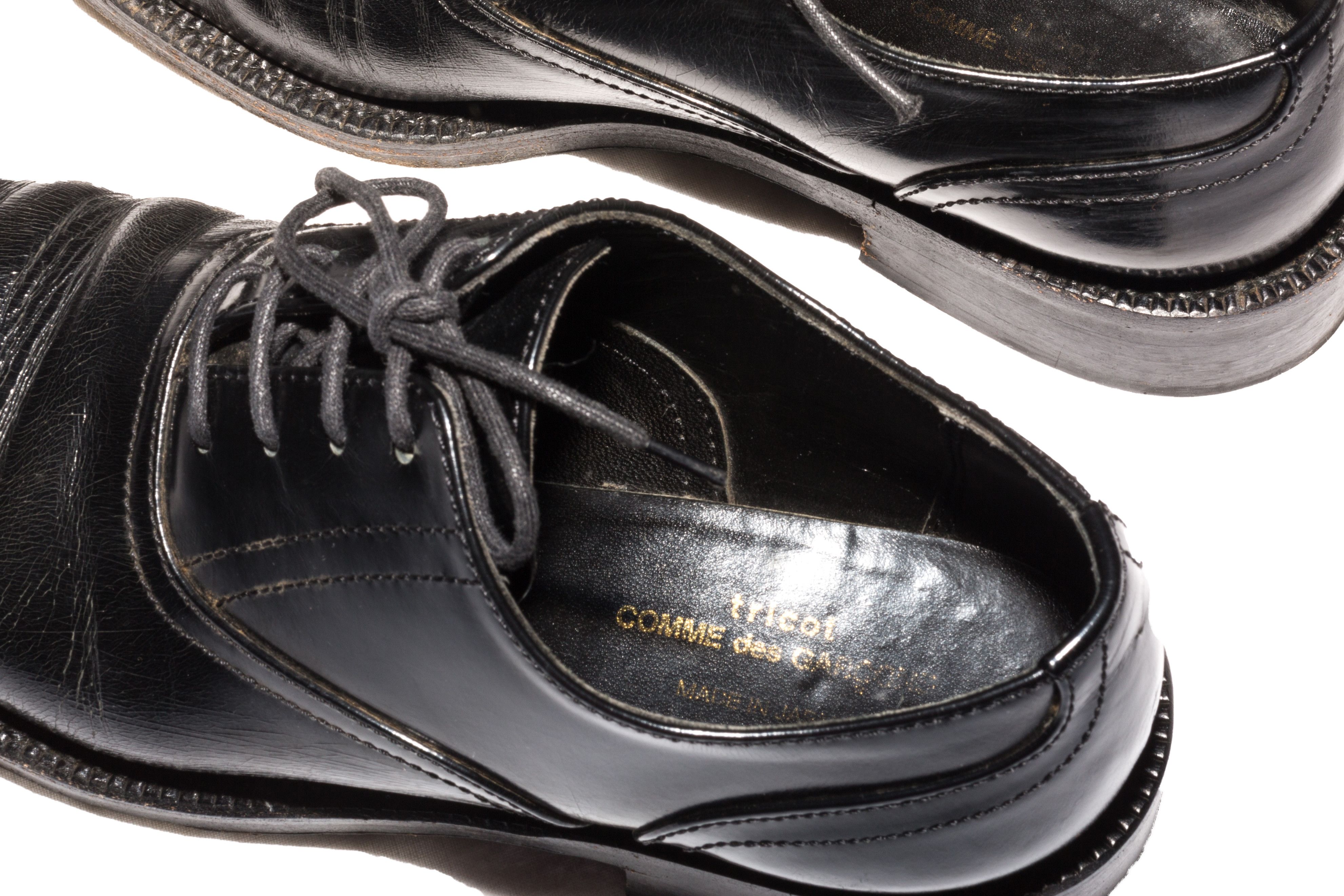 Comme des Garcons LEATHER LACE UP DERBY SHOES Size US 4 / IT 34 - 7 Thumbnail