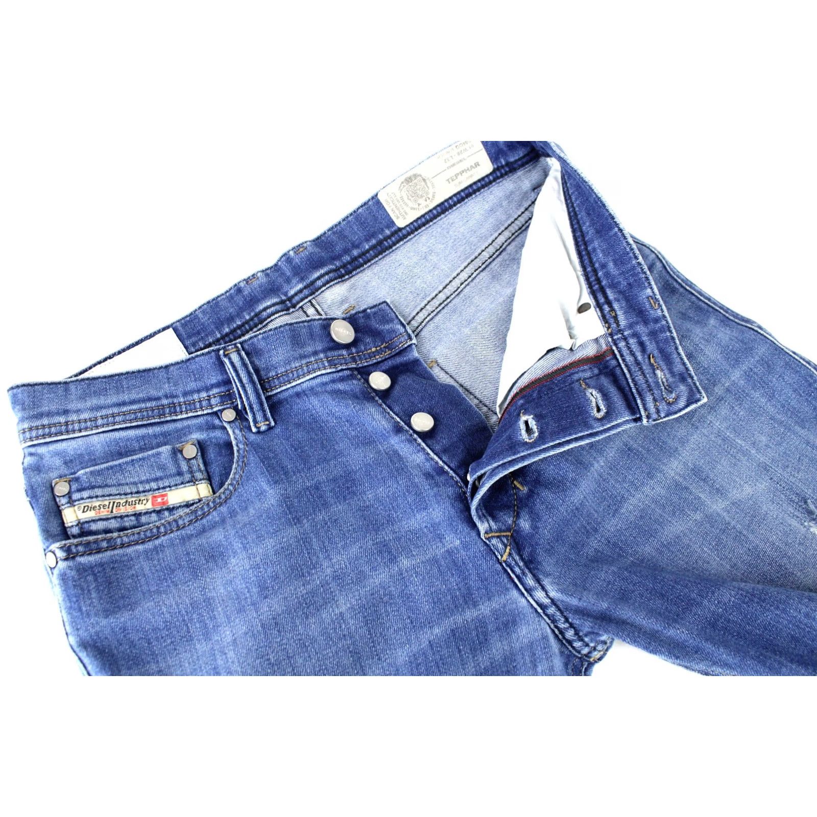 Diesel Diesel Tepphar Slim-Carrot 084QQ Stretch Jeans Men's Slim Carrot W28/L32 Blue Size US 28 / EU 44 - 5 Thumbnail