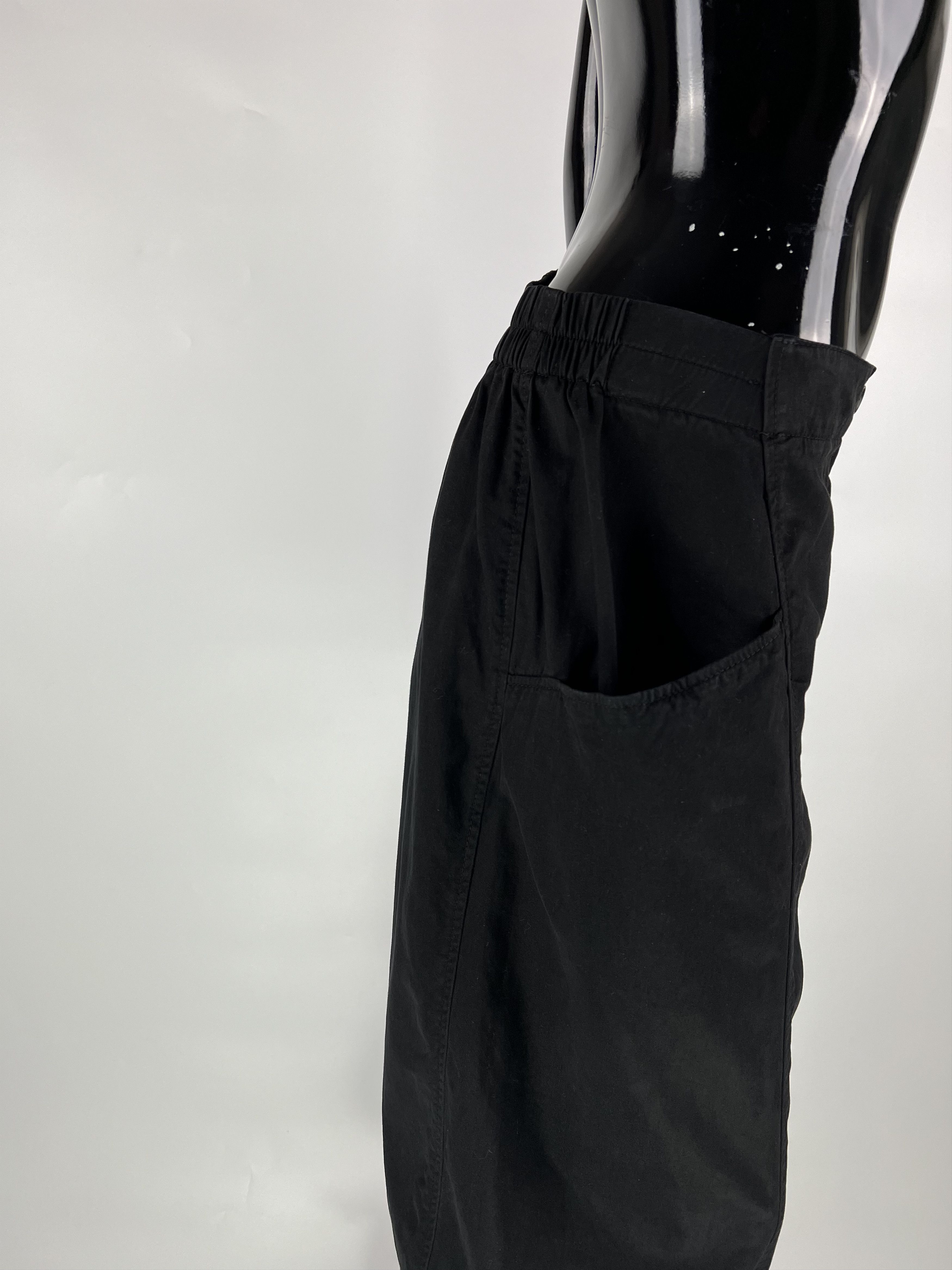 Designer Oska Black Cotton Lyocell Wide Leg Trousers Pants Size 2 Size 30" / US 8 / IT 44 - 7 Thumbnail