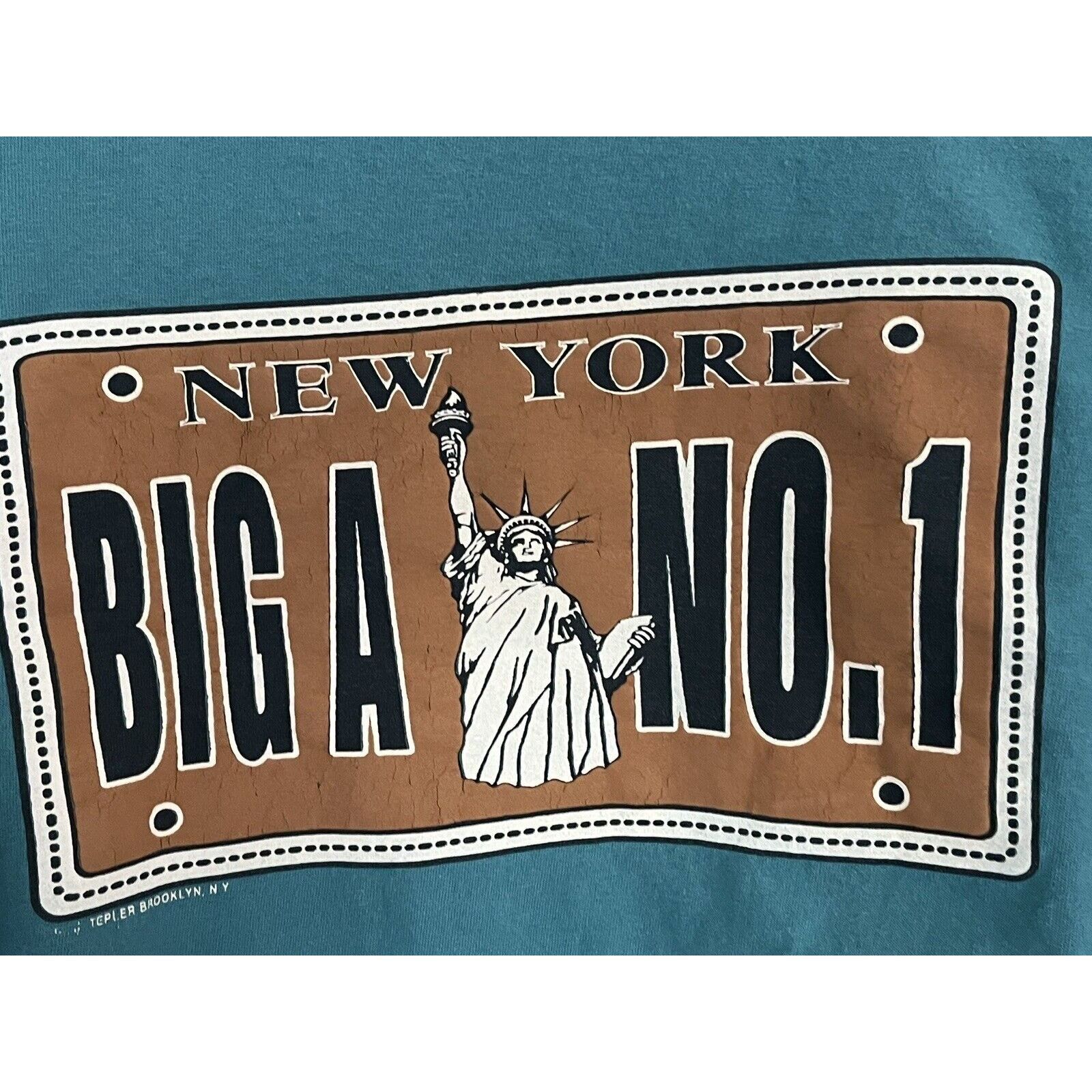 Other J Tepler Big A No. 1 Brooklyn NY Big Apple License Plate XL Size US XL / EU 56 / 4 - 2 Thumbnail