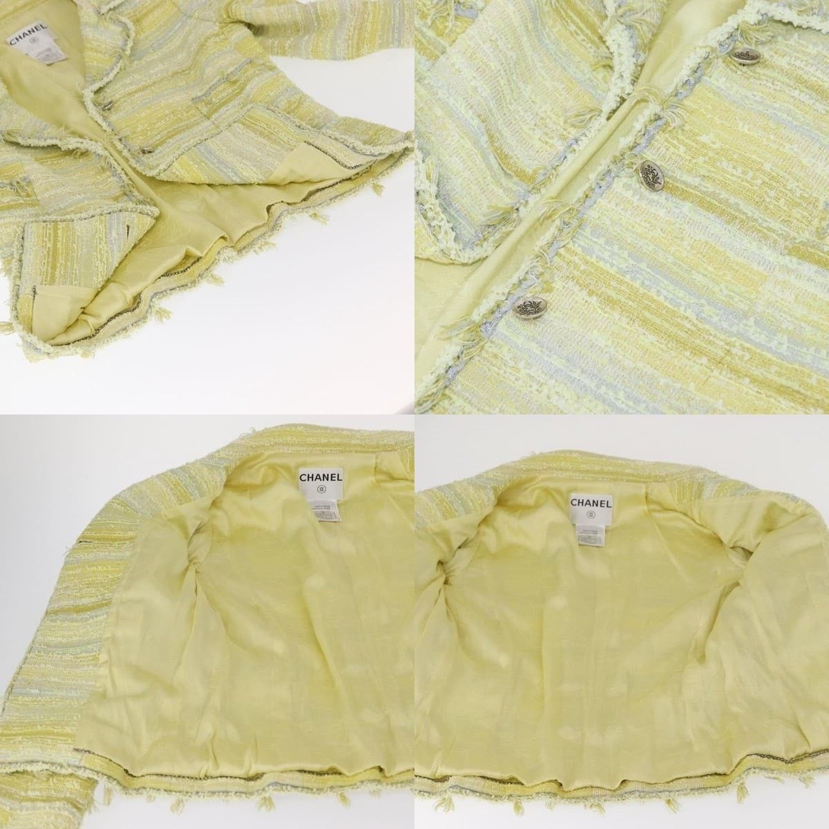 Chanel Chanel Tweed Jacket Size US XXS / EU 40 - 4 Thumbnail