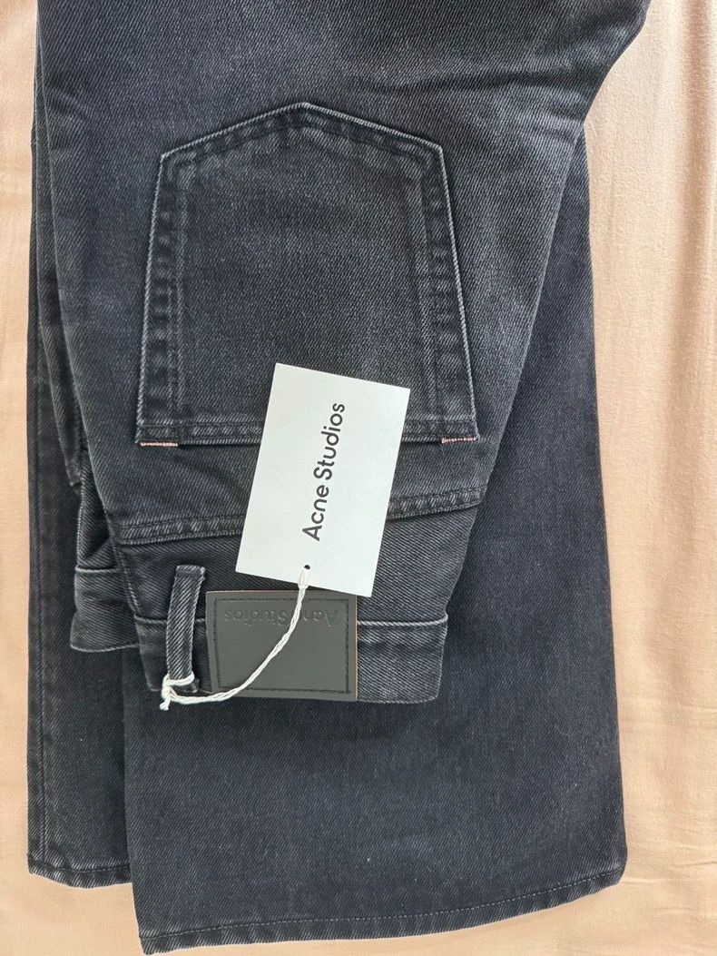 Acne Studios Acne Studios Black high-waisted wide-leg jeans Size 27" / US 4 / IT 40 - 6 Thumbnail