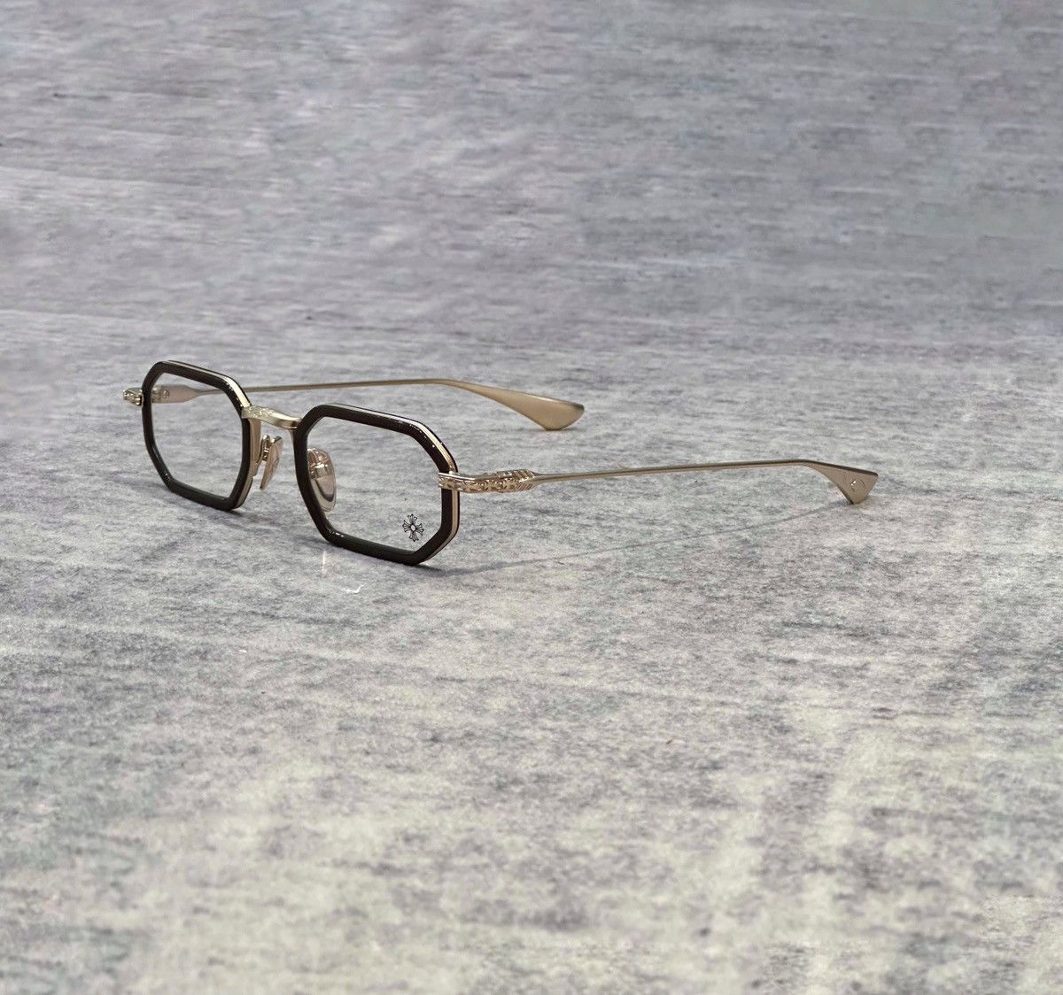 Chrome Hearts CHROME HEARTS STYLIDA CLASSIC BROWN/MATTE GOLD PLATED Size ONE SIZE - 1 Thumbnail