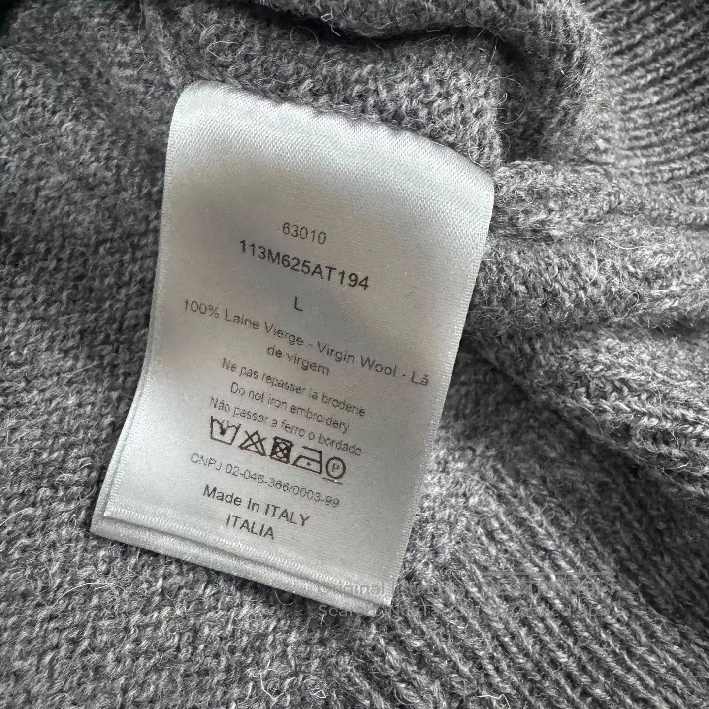 Dior Gray Crewneck Sweater Size L. Size US L / EU 52-54 / 3 - 7 Thumbnail