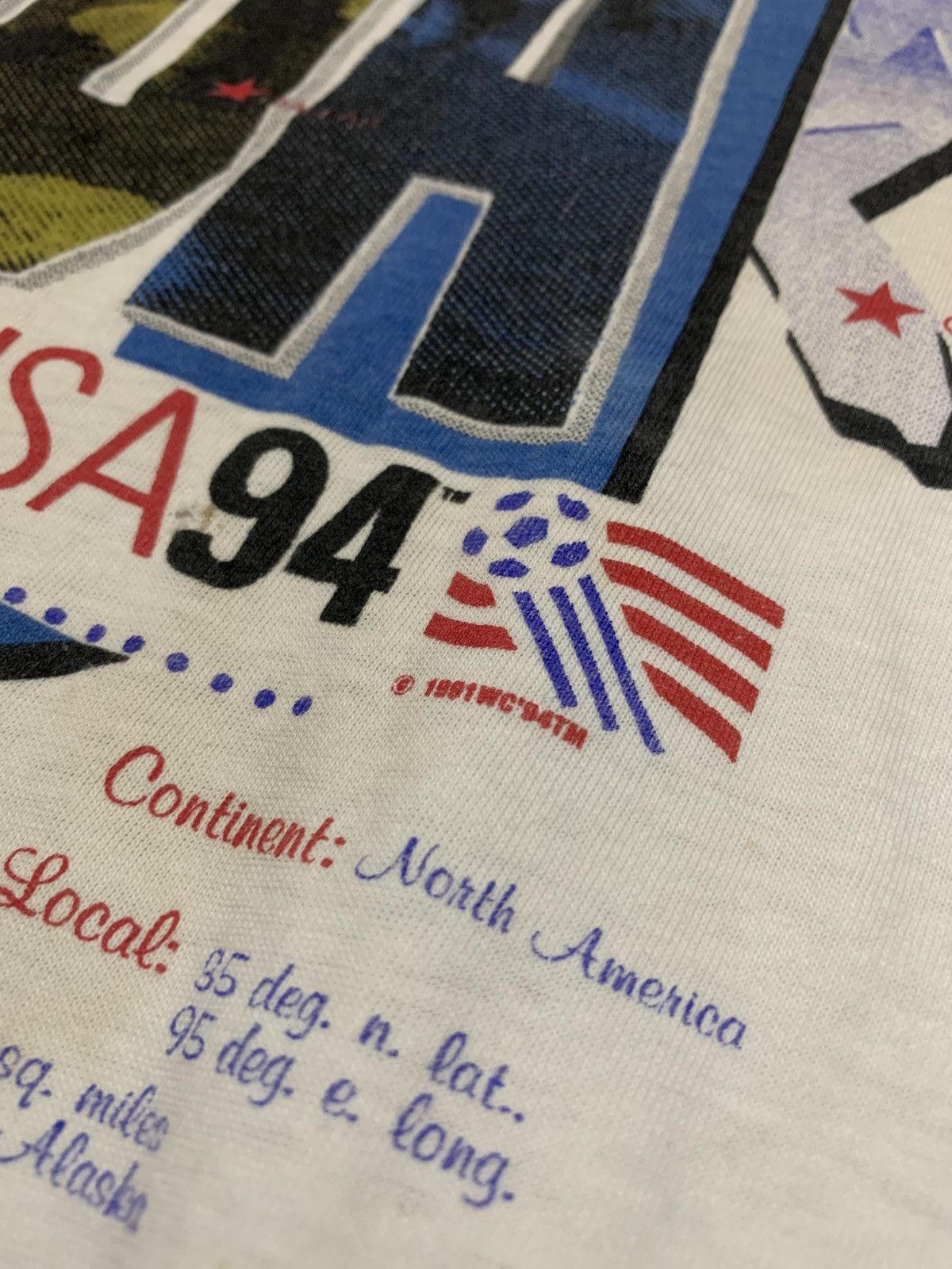 Vintage Vintage 1994 USA Soccer World Cup Big Logo Graphic T-Shirt Size US L / EU 52-54 / 3 - 3 Thumbnail
