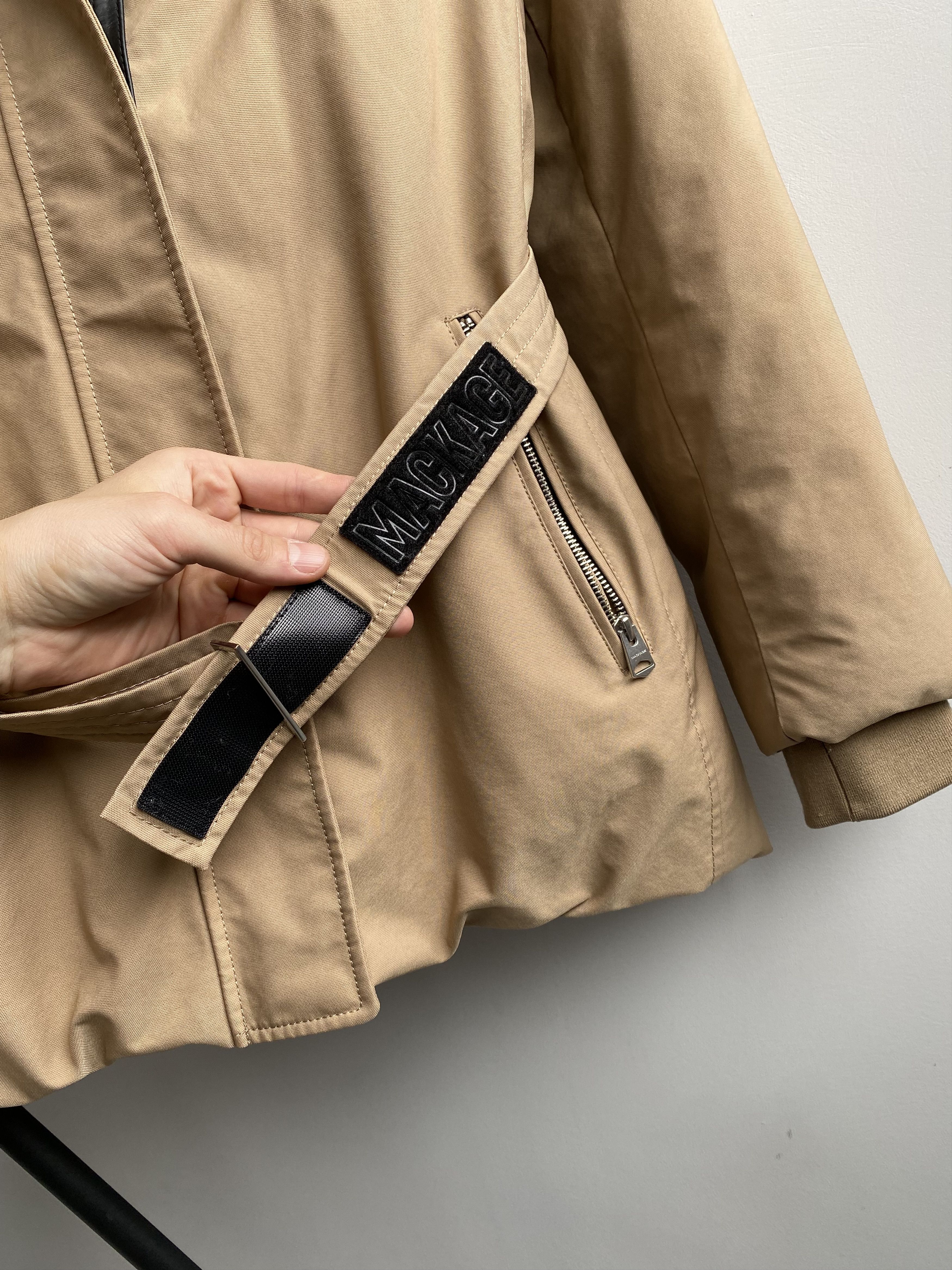 Mackage Mackage Montreal JENI-NF Camel Down Belted Coat rrp1290$ Size M / US 6-8 / IT 42-44 - 3 Thumbnail