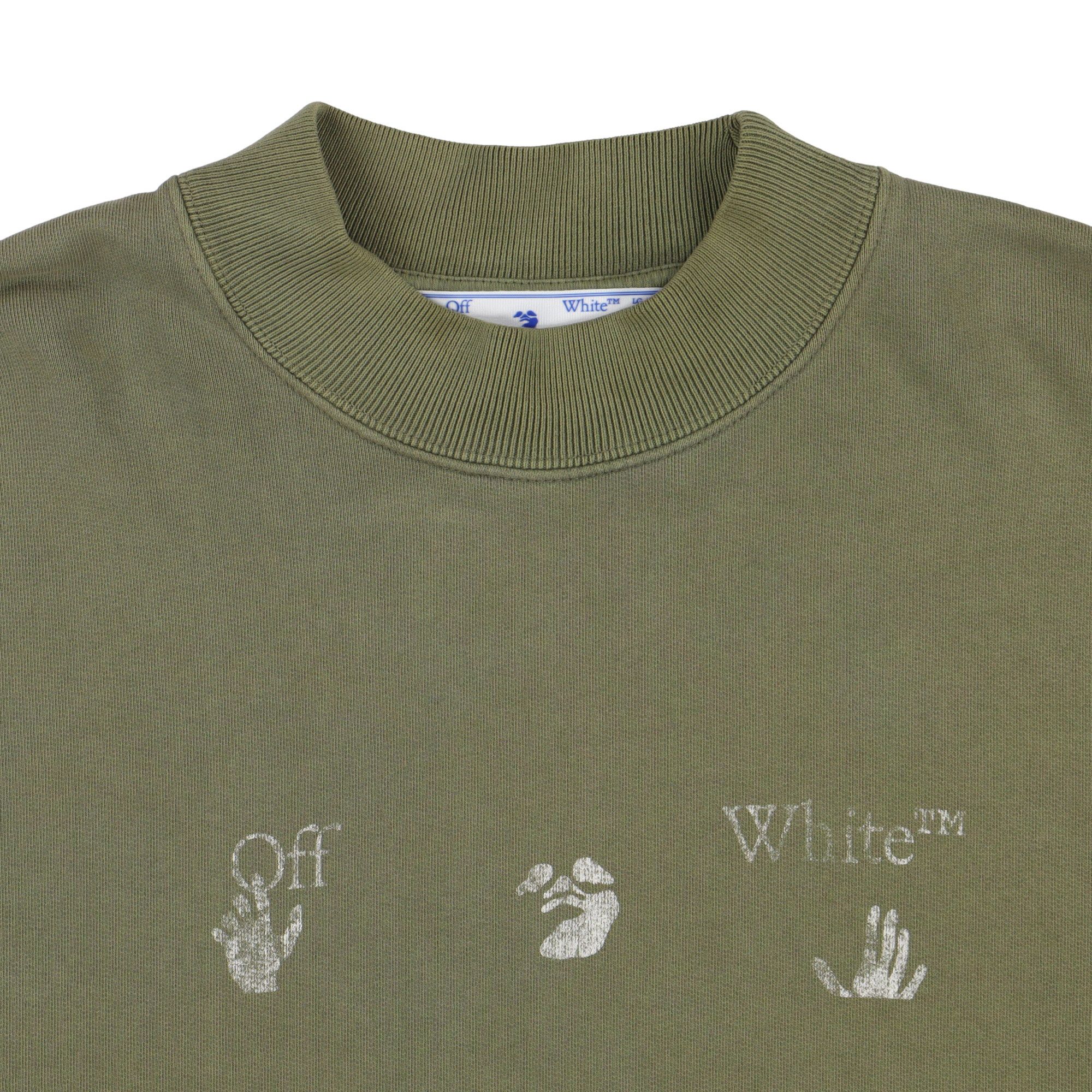 Off-White Vintage Green Big Logo Oversized Skate Sweatshirt Size US S / EU 44-46 / 1 - 5 Thumbnail