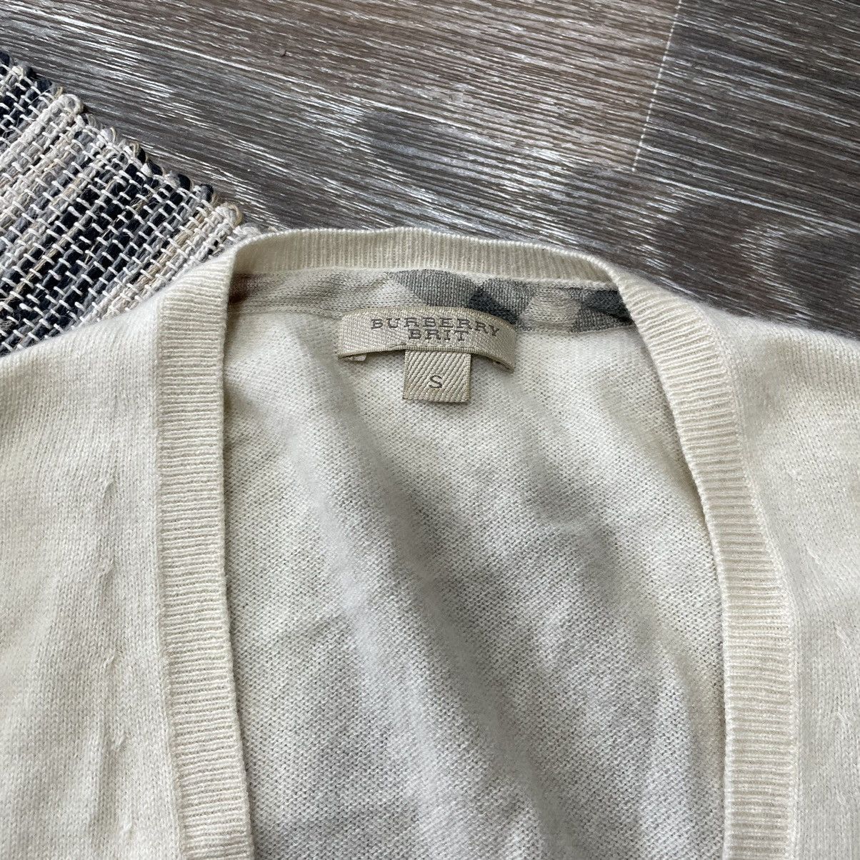 Burberry × Vintage Burberry brit 90s Sweater cardigan wool old money mercer lux Size US S / EU 44-46 / 1 - 2 Thumbnail