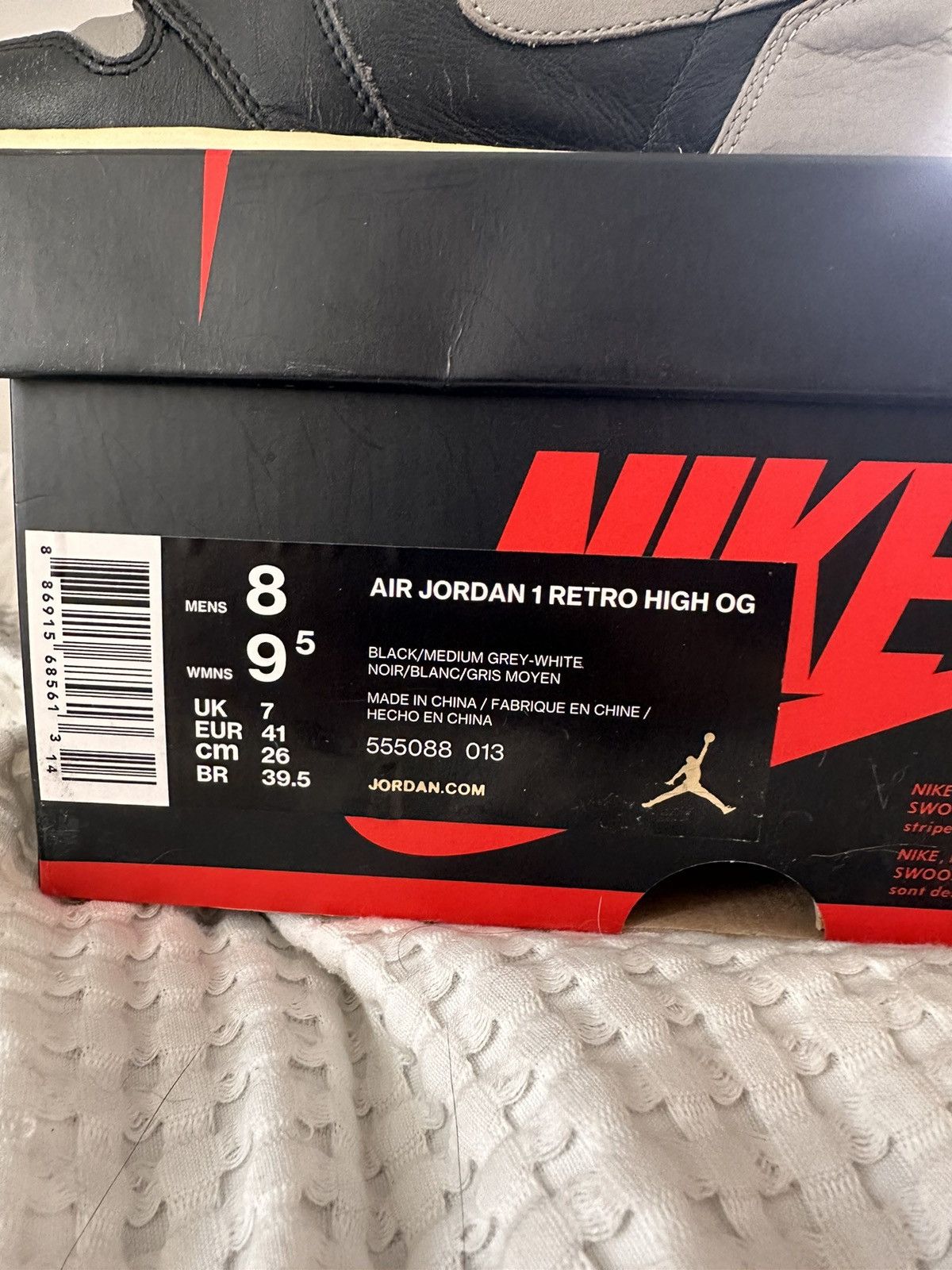 Jordan Brand × Nike Jordan 1 Shadow 2018 Size US 8 / EU 41 - 6 Thumbnail