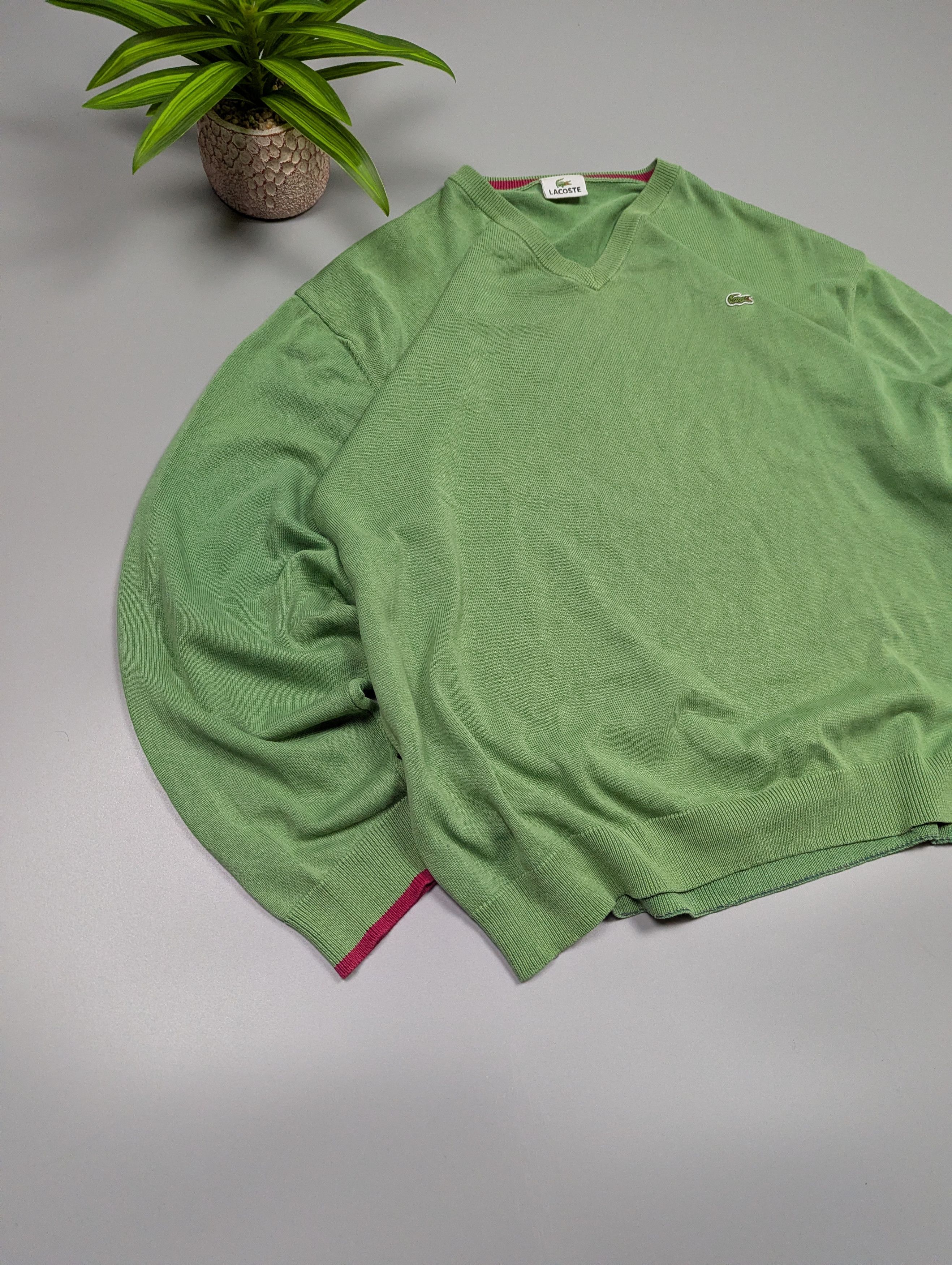 Lacoste Classic Lacoste Vintage Tennis Sweater Moss Green Size XXL / US 16-18 / IT 52-54 - 6 Thumbnail