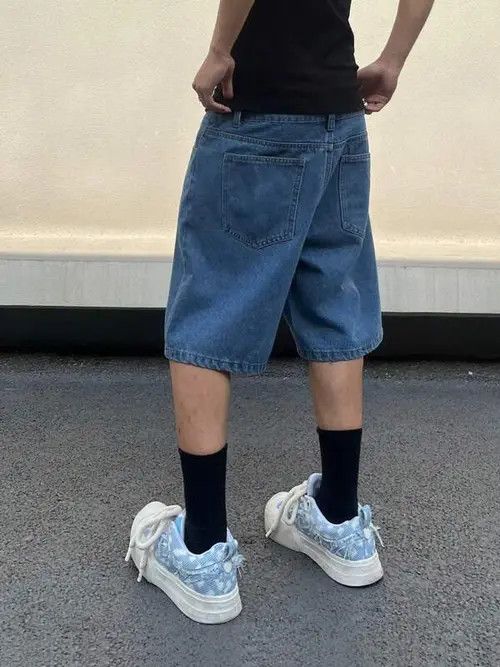 Japanese Brand × Vintage Graphic Y2k Shorts Jorts Denim Size US 32 / EU 48 - 2 Thumbnail