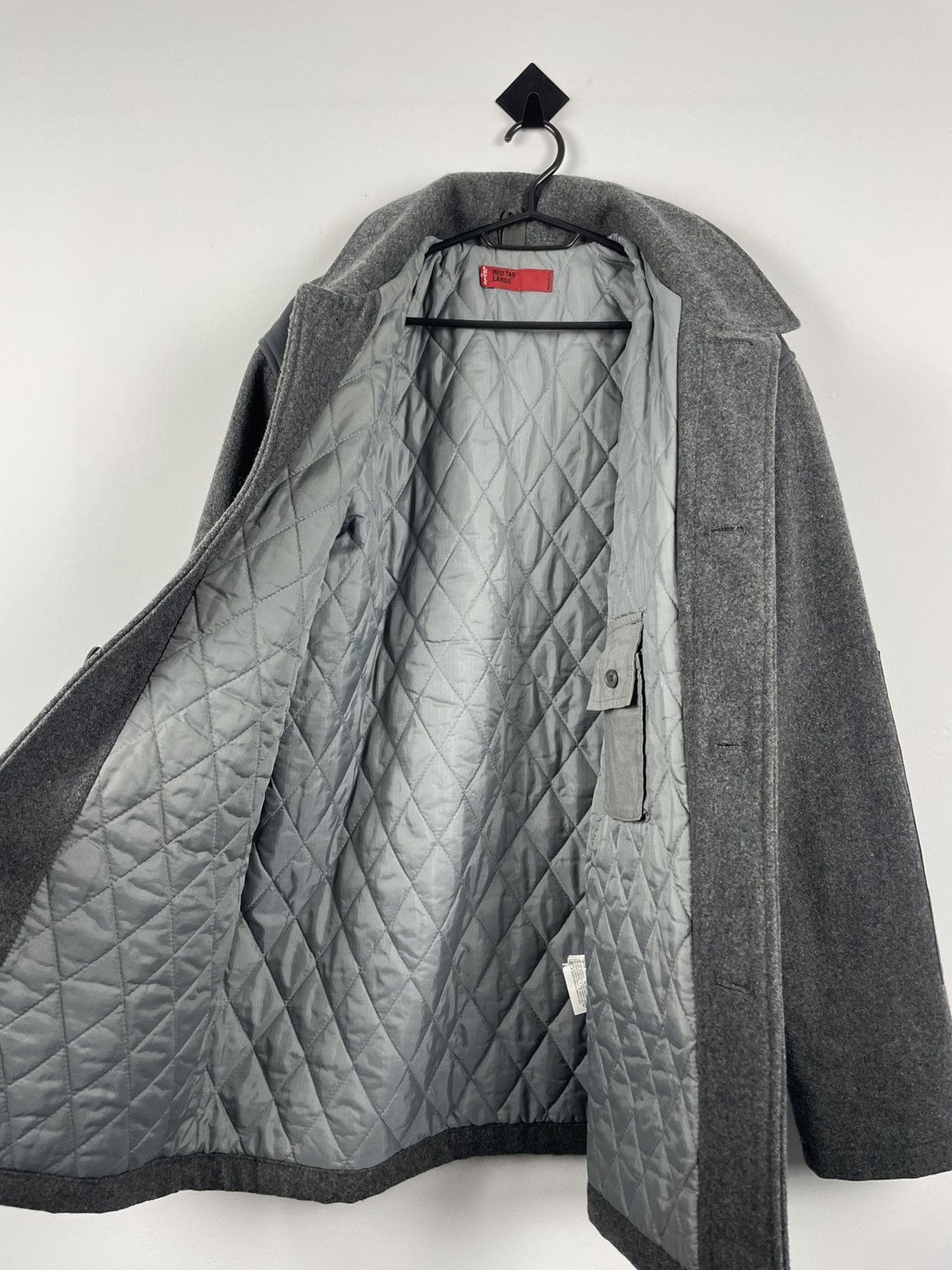 Japanese Brand × Levi's × Levi's Vintage Clothing Levi’s Red Tab Vintage Wool Work Jacket Grey Korea Coat Size US L / EU 52-54 / 3 - 11 Thumbnail