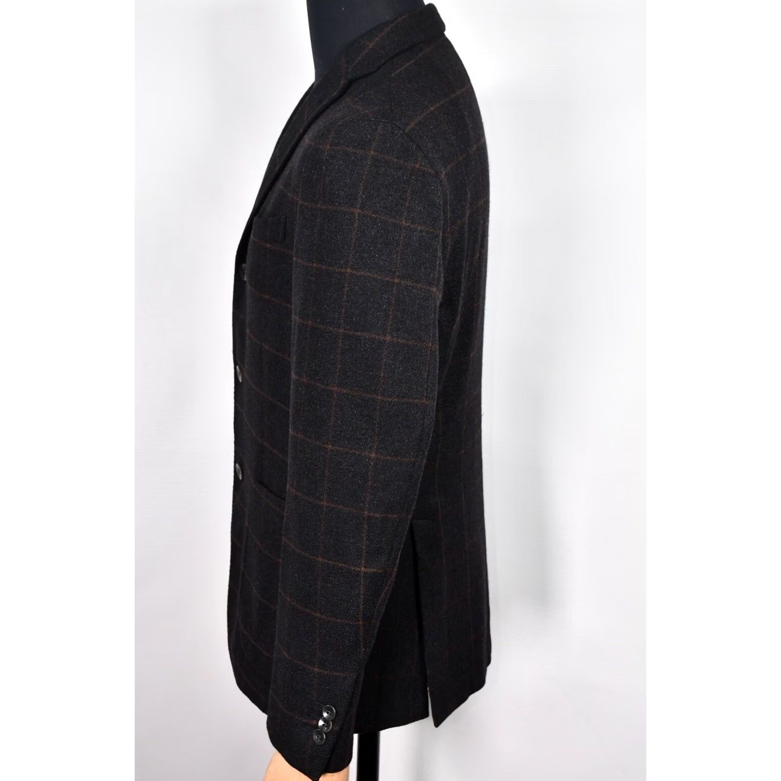 Boglioli Boglioli Blazer Shirt Men Brown Wool Plaid Dover 50 Vintage Not Applicable Size 50R - 7 Thumbnail