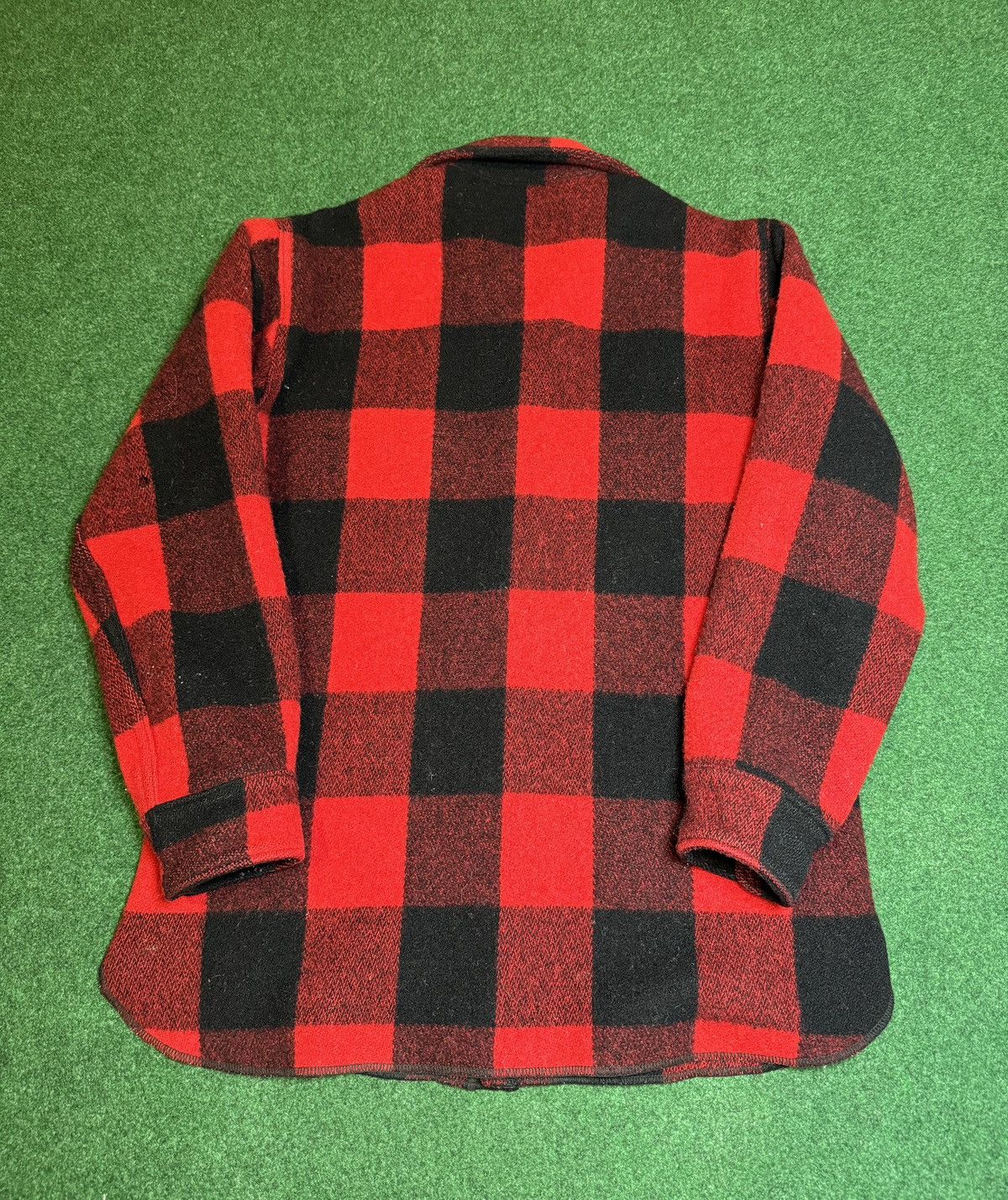 Vintage × Woolrich Woolen Mills Vintage 40s Woolrich True Vintage Red Plaid WWII Era Flannel Size US L / EU 52-54 / 3 - 3 Thumbnail