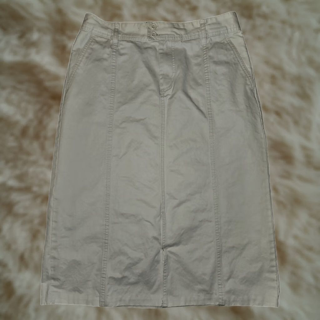Old Navy VINTAGE Old Navy Pencil Skirt Women Size 6 Ivory Mid Rise Knee Length Casual Workwear Preppy Mens? Girls? Size 28" / US 6 / IT 42 - 1 Thumbnail