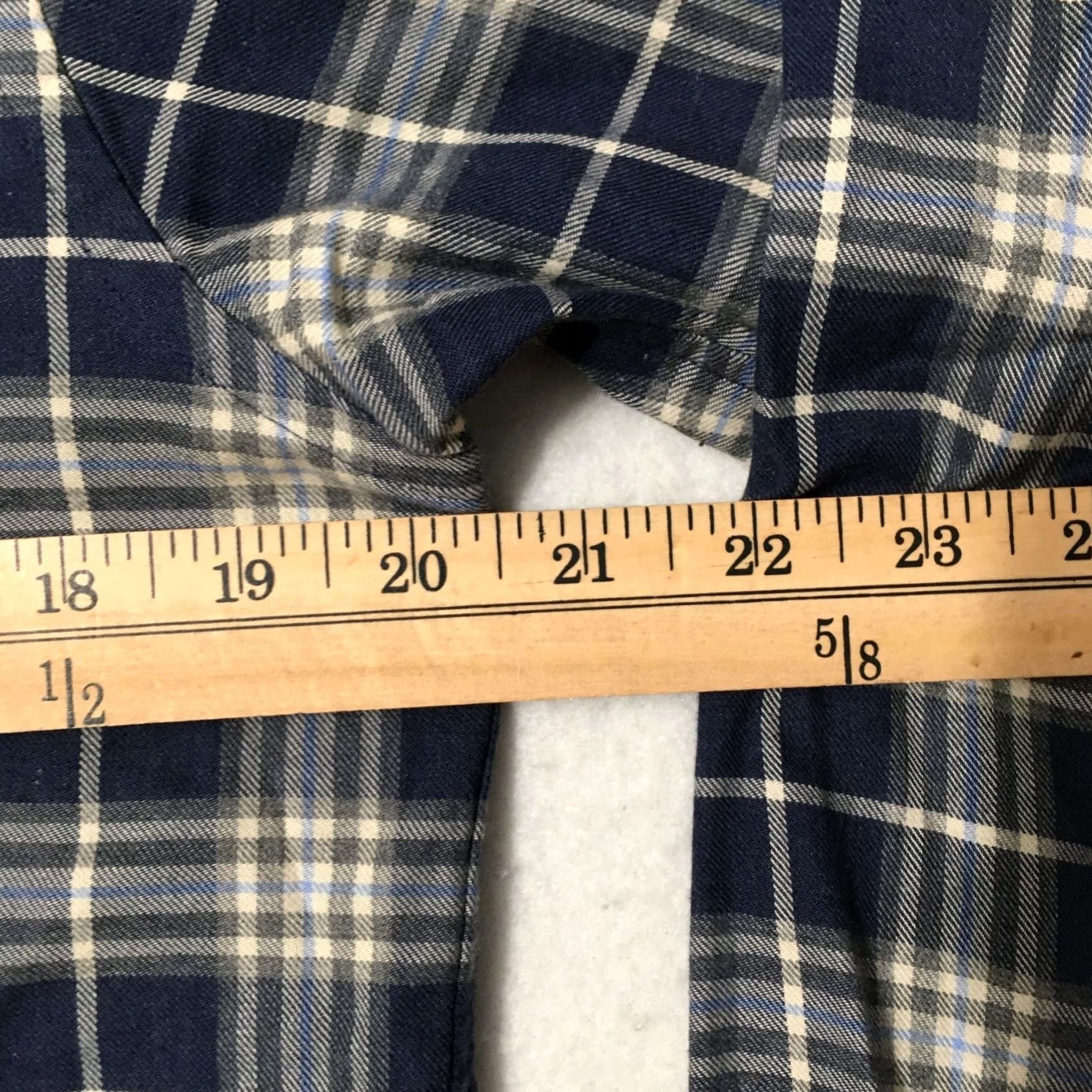 Proper Cloth Proper Cloth Shirt Mens 15.5 31/32 Blue Plaid Button-up - Vintage Size US M / EU 48-50 / 2 - 5 Thumbnail