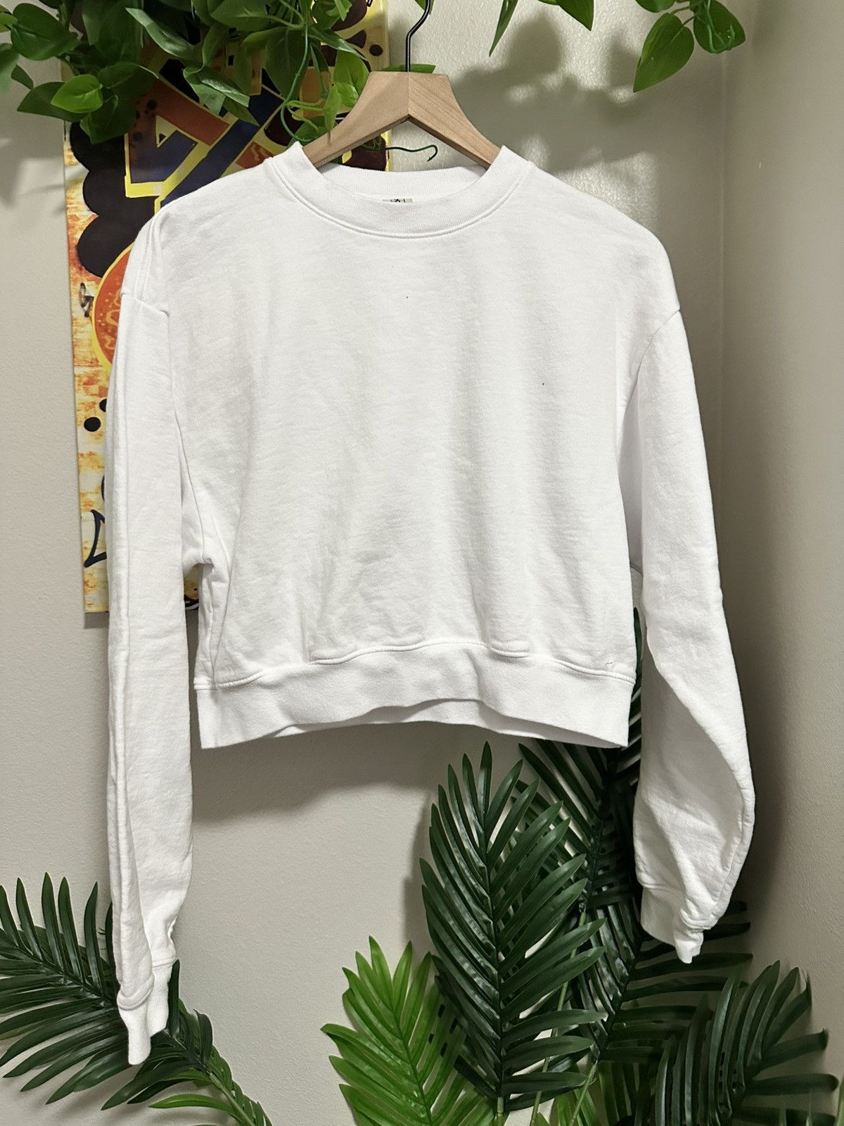 Sporty & Rich Sporty & rich blank crop Crewneck. Size S / US 4 / IT 40 - 1 Thumbnail