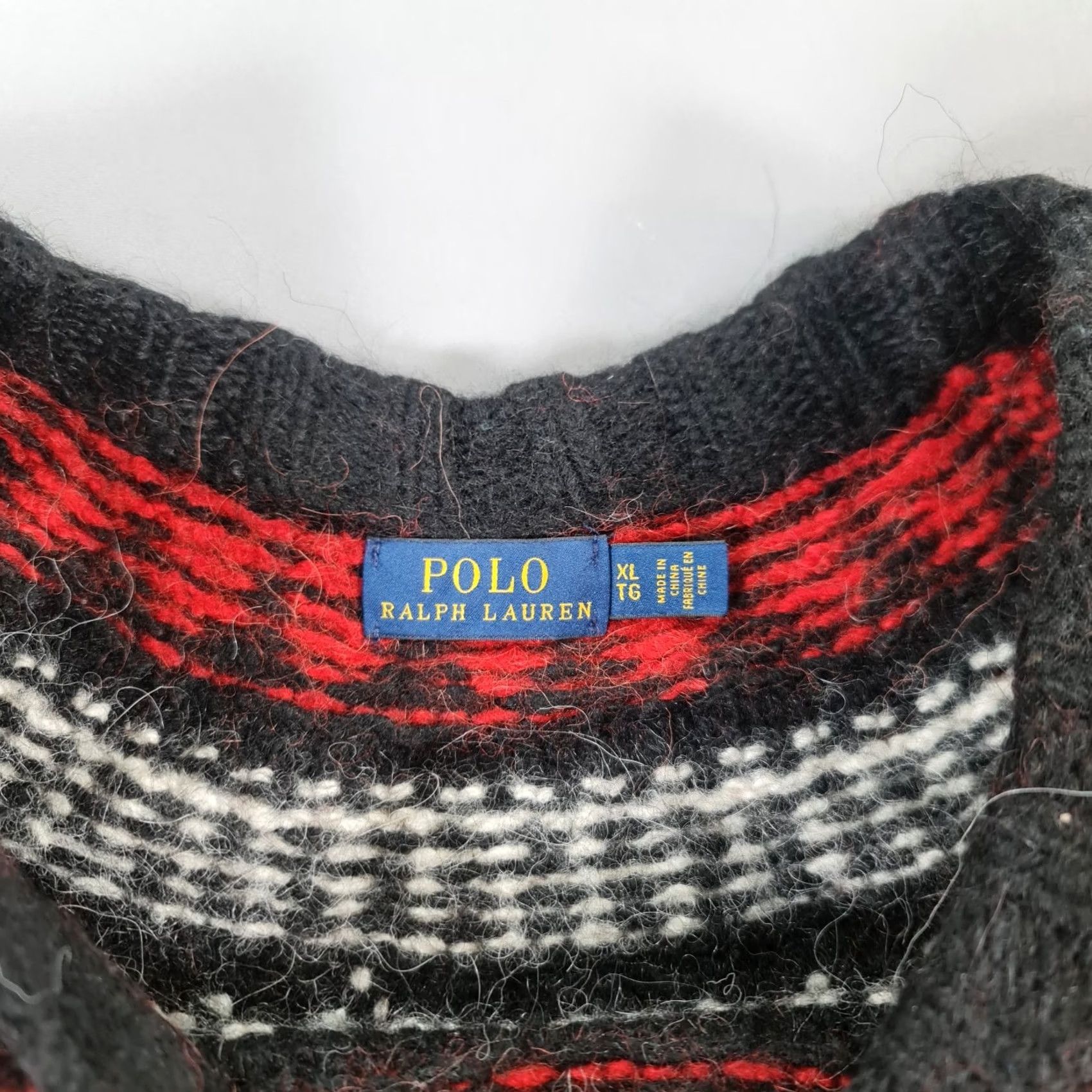 Polo Ralph Lauren VINTAGE Polo Ralph Lauren Jumper Black XL Aztek Wool Alpaca Country Native Shirt Womens XL Black Aztec Geometric Logo 90s Size S / US 4 / IT 40 - 3 Thumbnail