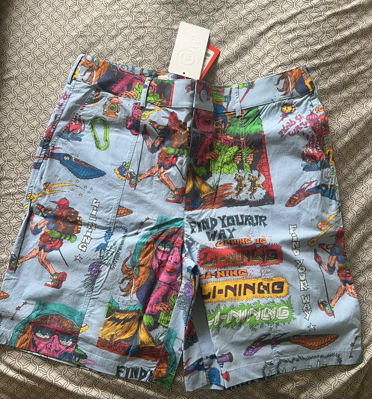 Li-Ning × Market (Chinatown) Market x Li-ning “Find Your Way” Shorts LARGE Size US 38 / EU 54 - 1 Thumbnail