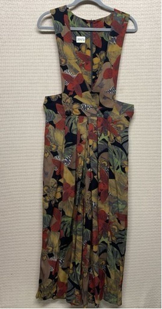 The Unbranded Brand VTG 80s Floral Cotton Playsuit Jumpsuit Women Size 8 Size 30" / US 8 / IT 44 - 1 Thumbnail