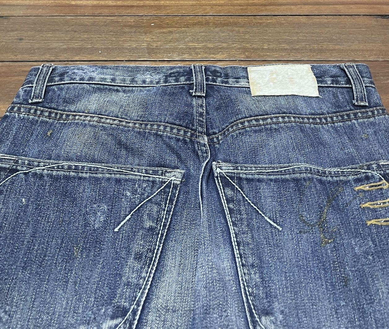 Japanese Brand × Le Grande Bleu (L.G.B.) × Vintage Rare Design Vintage Japanese Brand Pelvis Jeans 1990s Size US 31 - 4 Thumbnail