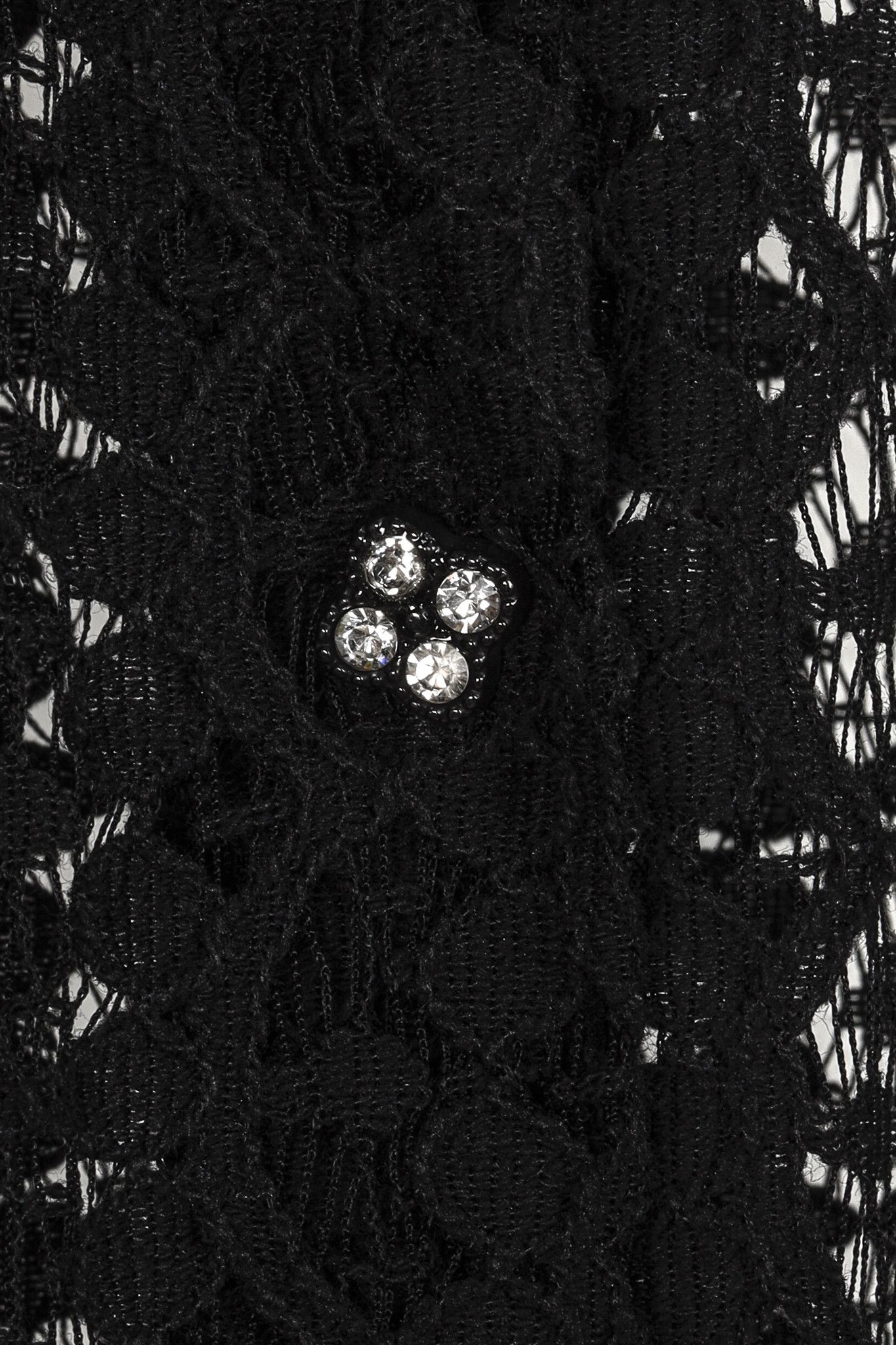 The Kooples The Kooples Black Lace Crystal-Button-Up Shirt Size XS / US 0-2 / IT 36-38 - 10 Thumbnail