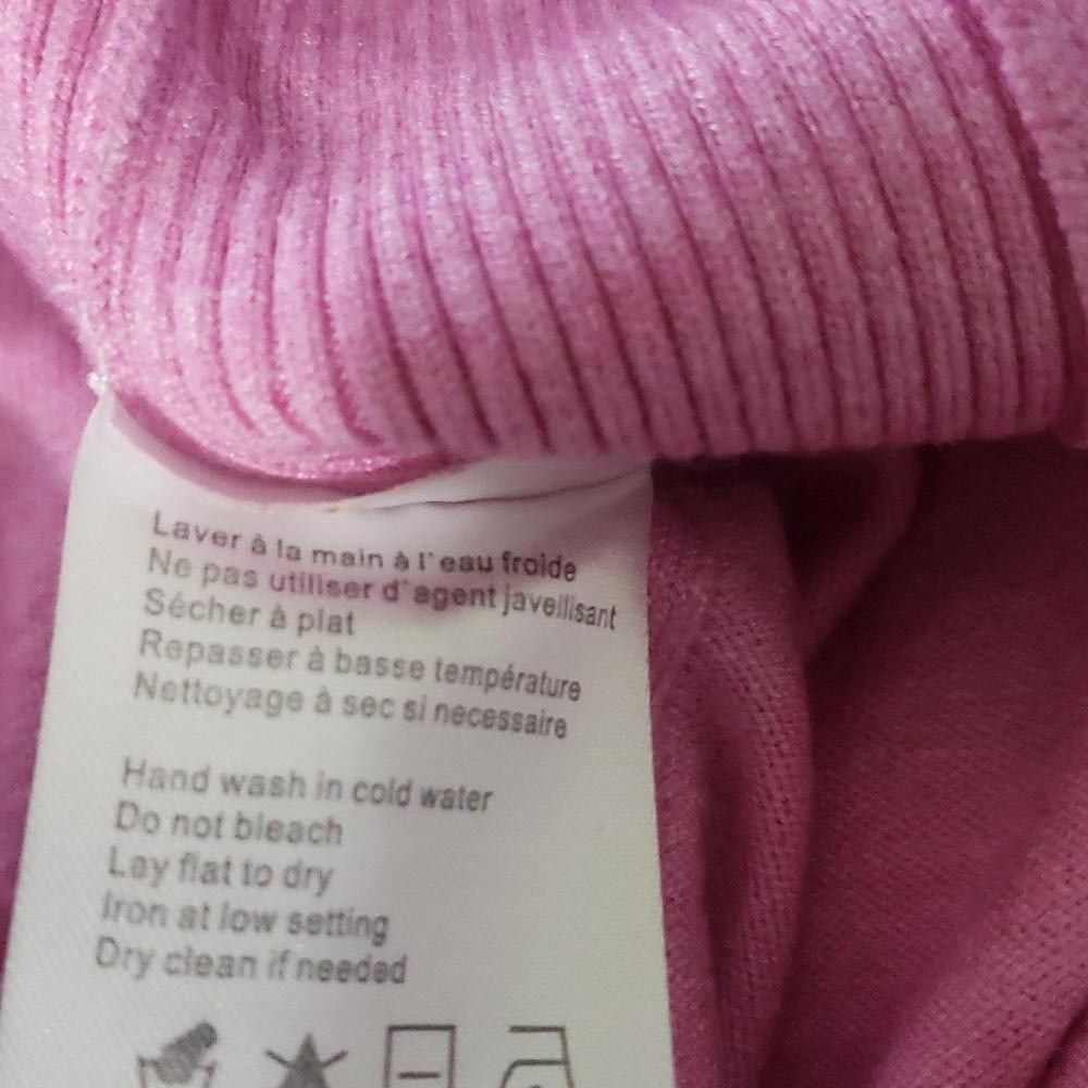 Designer CT1951 Charlie B Pink Long Sleeve Crew Neck Sweater P/S Size S / US 4 / IT 40 - 10 Thumbnail