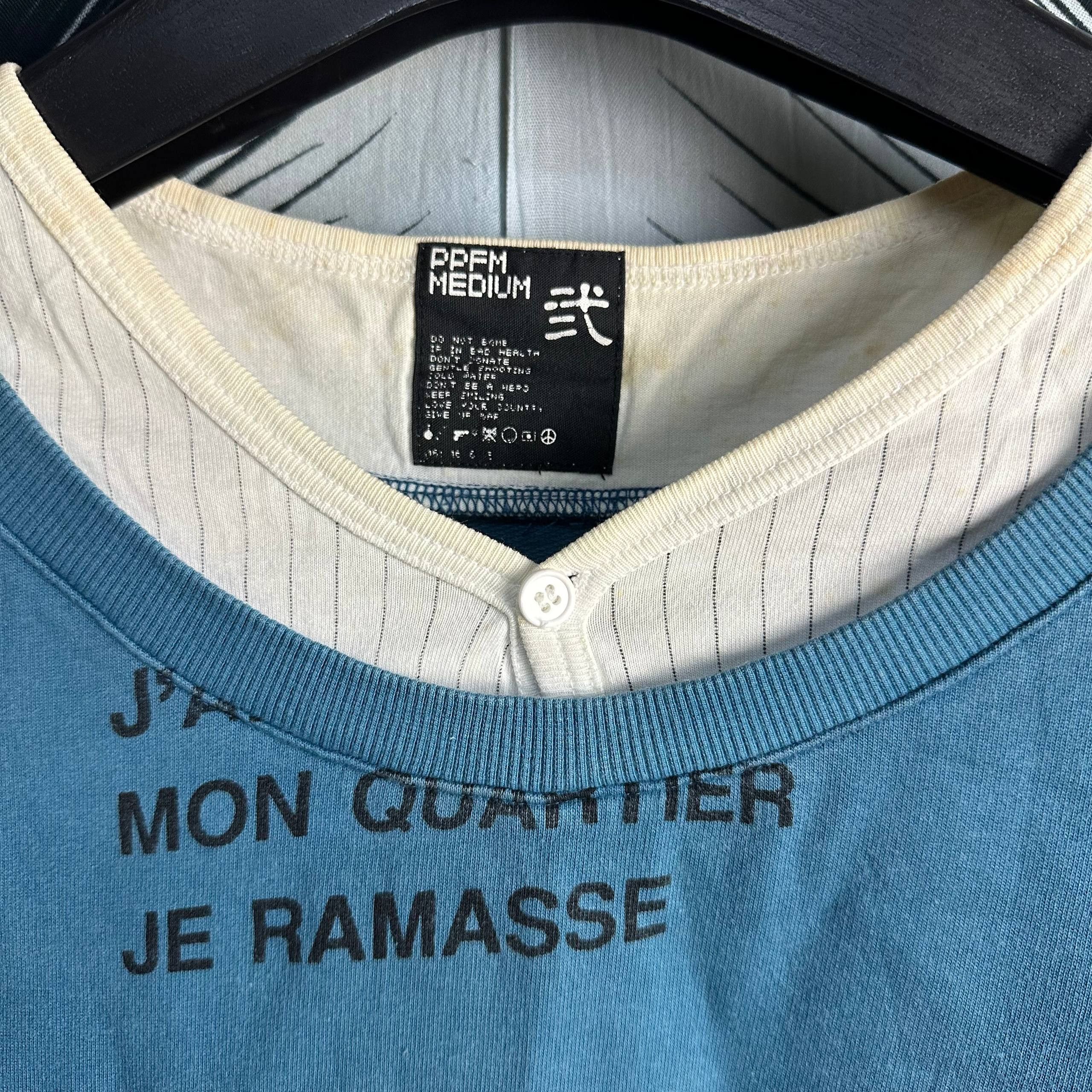 PPFM PPFM J'A. MON QUARTIER JE RAMASSE Y2K Tee Shirt Size US L / EU 52-54 / 3 - 3 Thumbnail