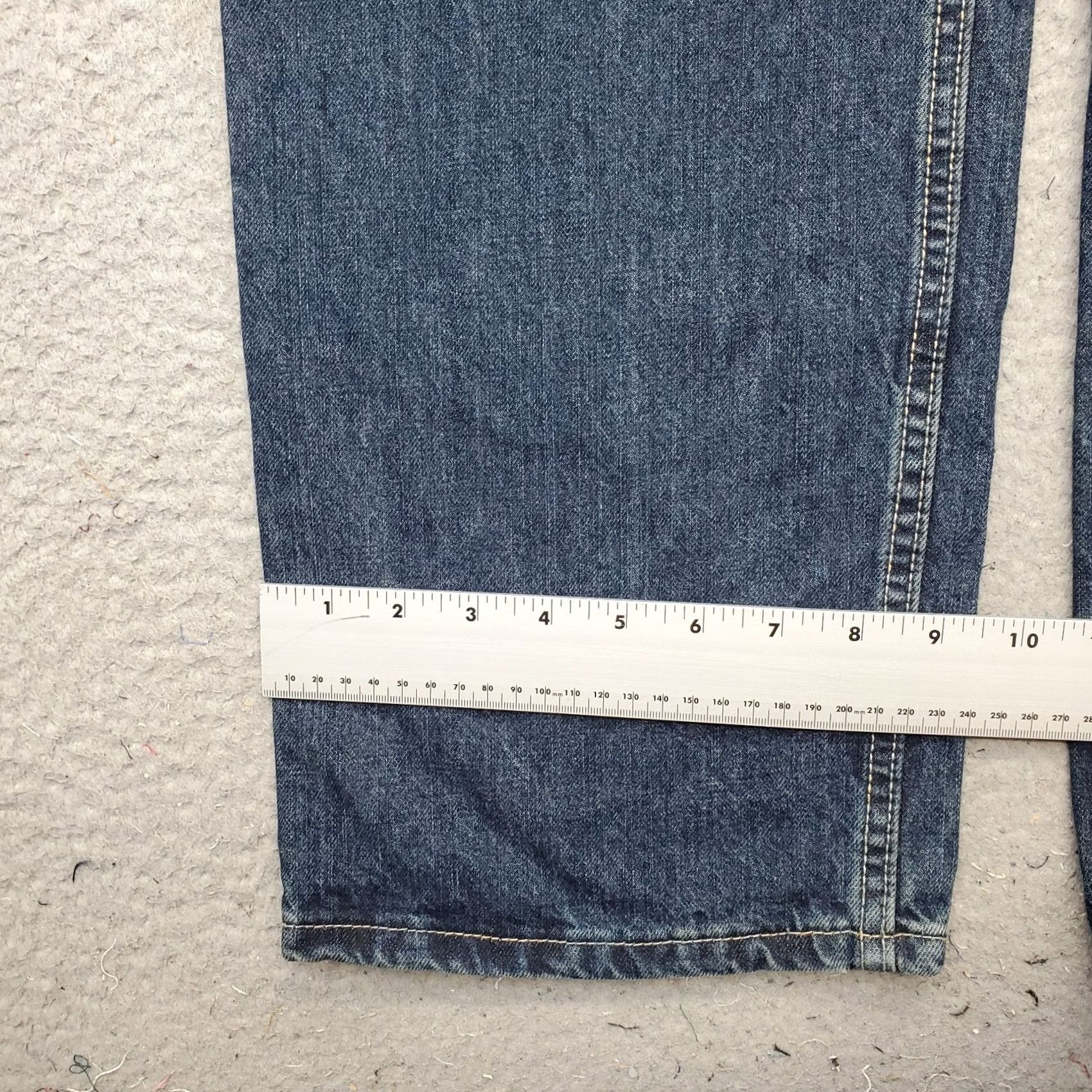 Lee Lee Jeans Mens 40x30 Blue Denim Medium Wash Relaxed Fit Straight Leg Jeans Size US 40 / EU 56 - 5 Thumbnail