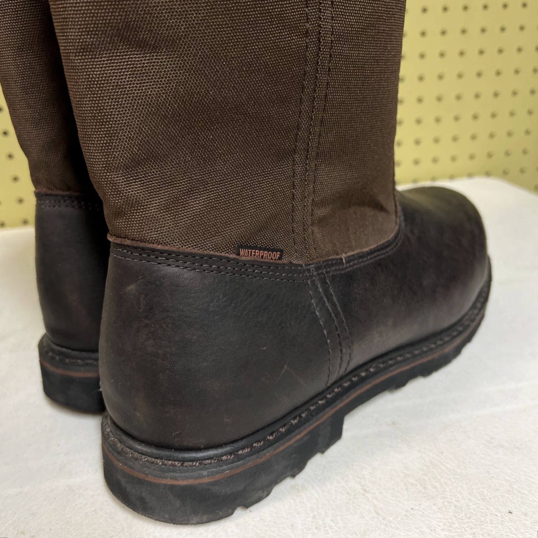 Vintage C.E. Schmidt Brown 10" Steel Toe Waterproof Work Boots - Mens Size 12 W Size US 12 / EU 45 - 4 Thumbnail