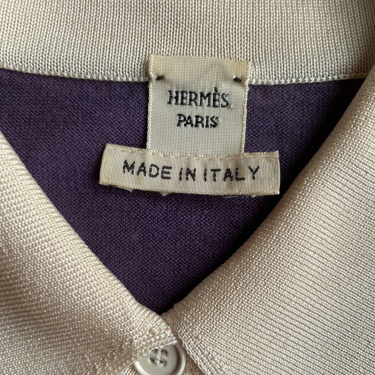 Hermes Hermes Silk/Cashmere Blend Polo Size S / US 4 / IT 40 - 3 Thumbnail