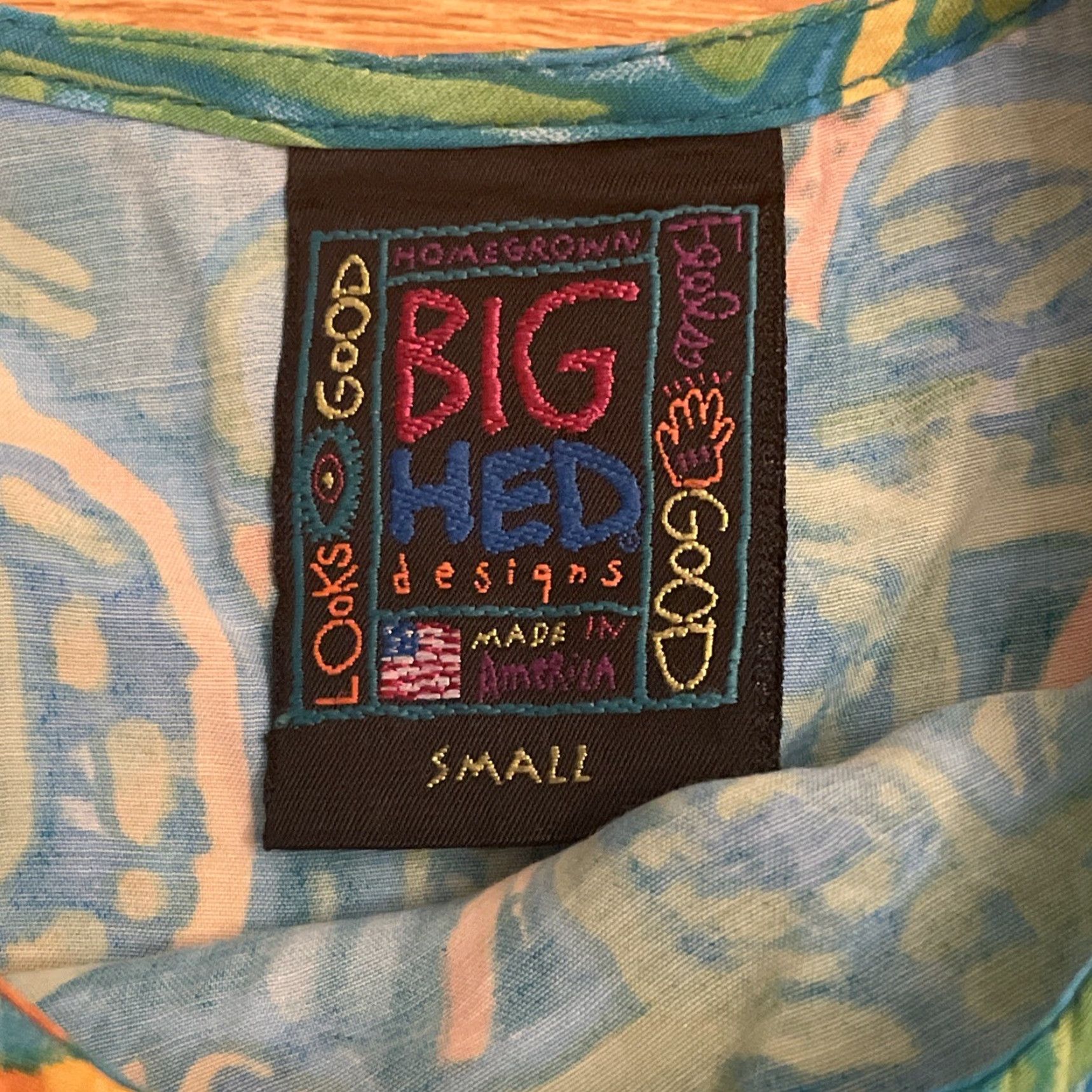 4SDESIGNS VINTAGE Big Hed Designs Hawaiian Sheath Dress Small S/M Green Blue Tropical 1990s Cruise Day Dress Womens Size S / US 4 / IT 40 - 4 Thumbnail