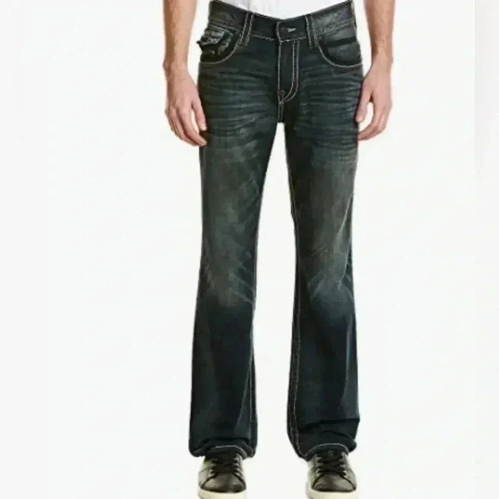 True Religion True religion straight flap earthworm dark wash jean Size US 36 / EU 52 - 1 Thumbnail